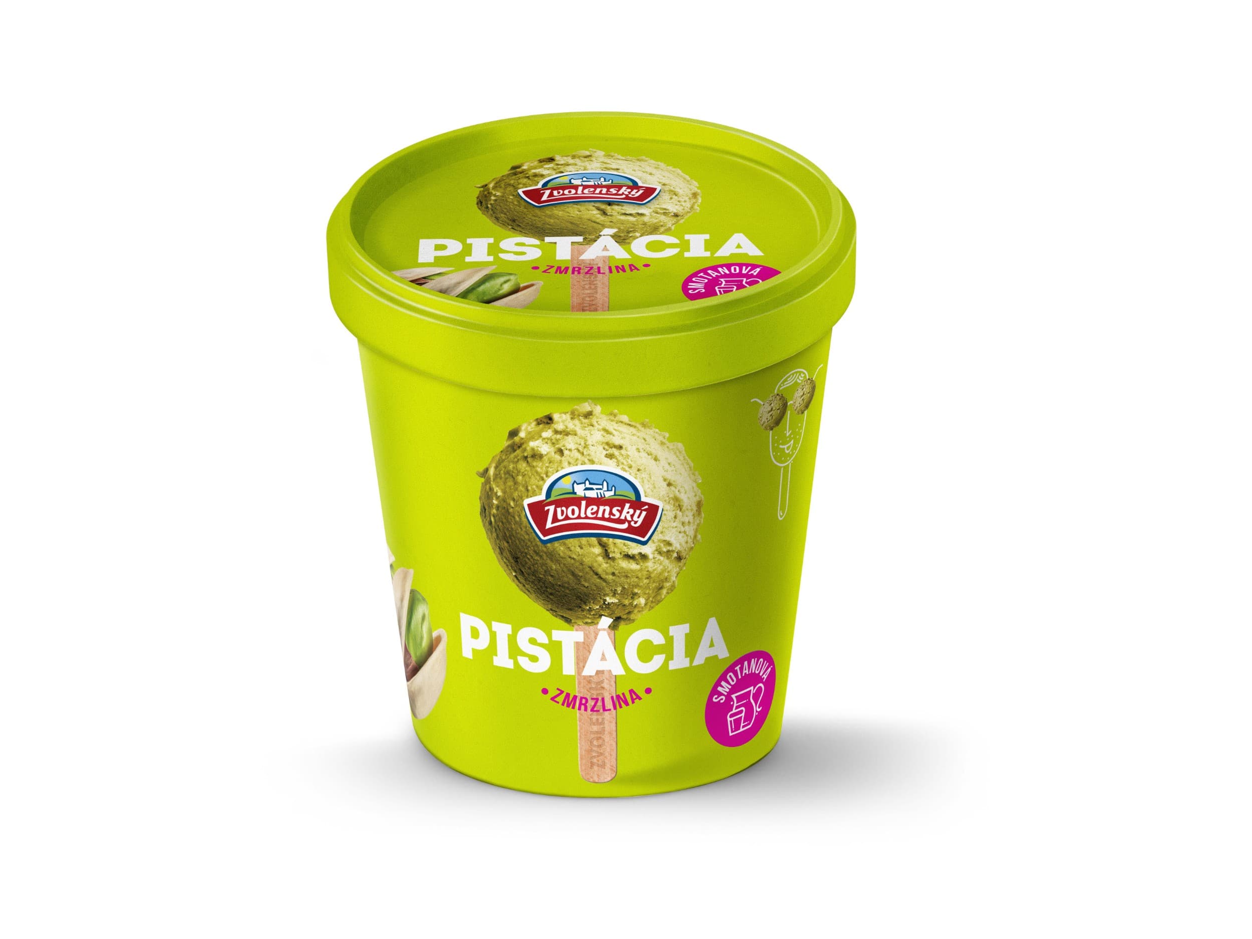 Zvolenský Smetanová zmrzlina pistácie 420ml