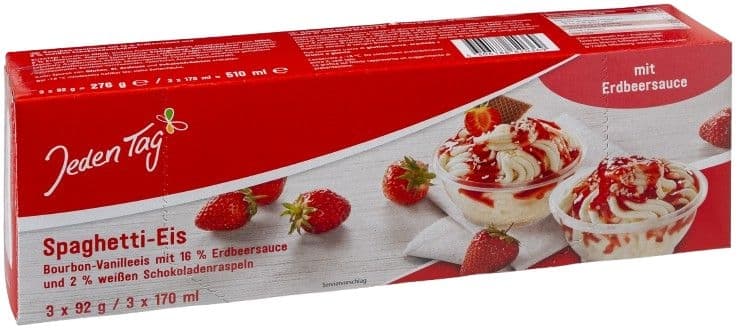 Jeden Tag Zmrzlina Speghetti 3 x 170 ml