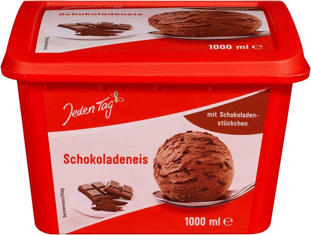 Jeden Tag Zmrzlina s příchutí čokolády 1 000 ml
