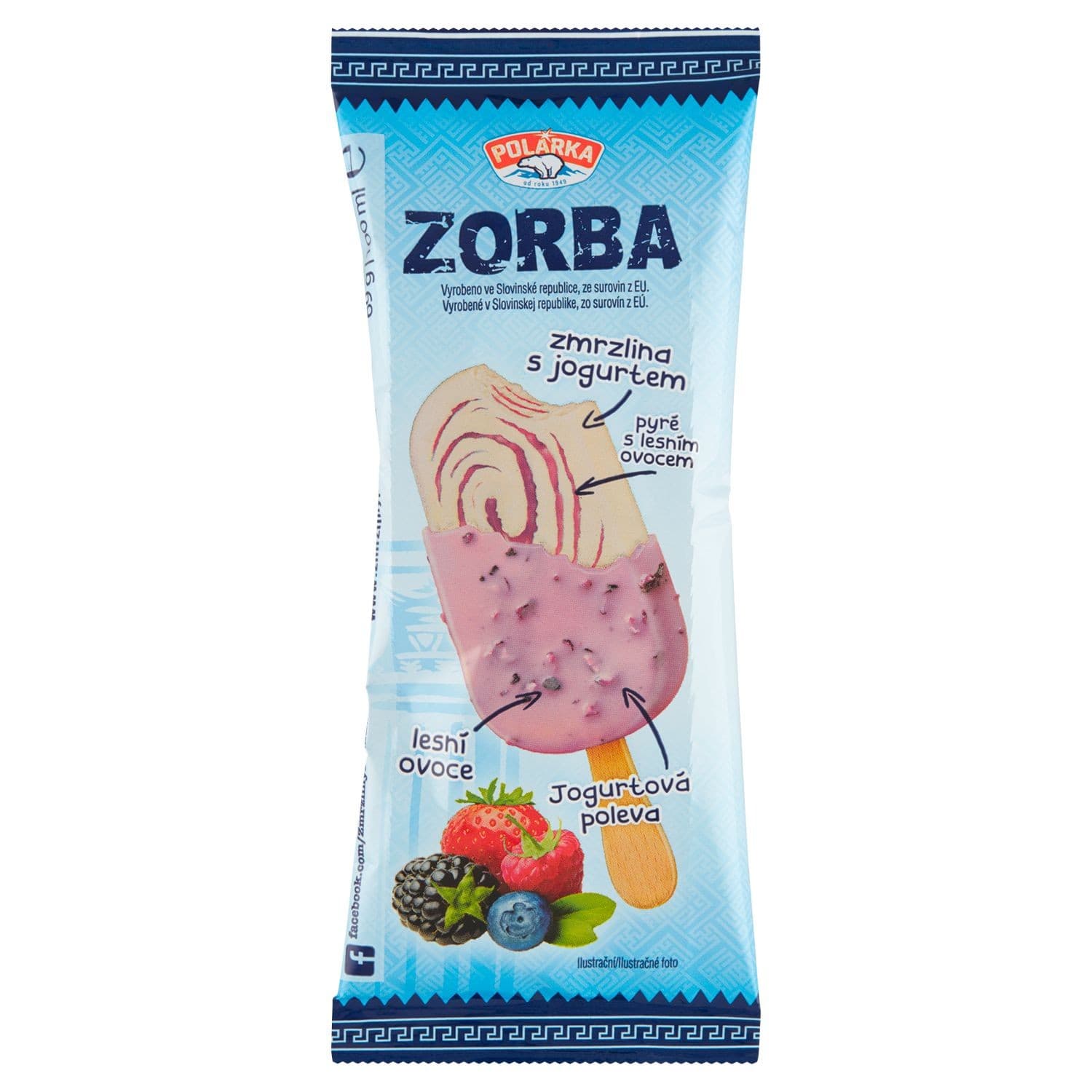 Polárka Zorba Zmrzlina s jogurtem a lesním ovocem 100 ml
