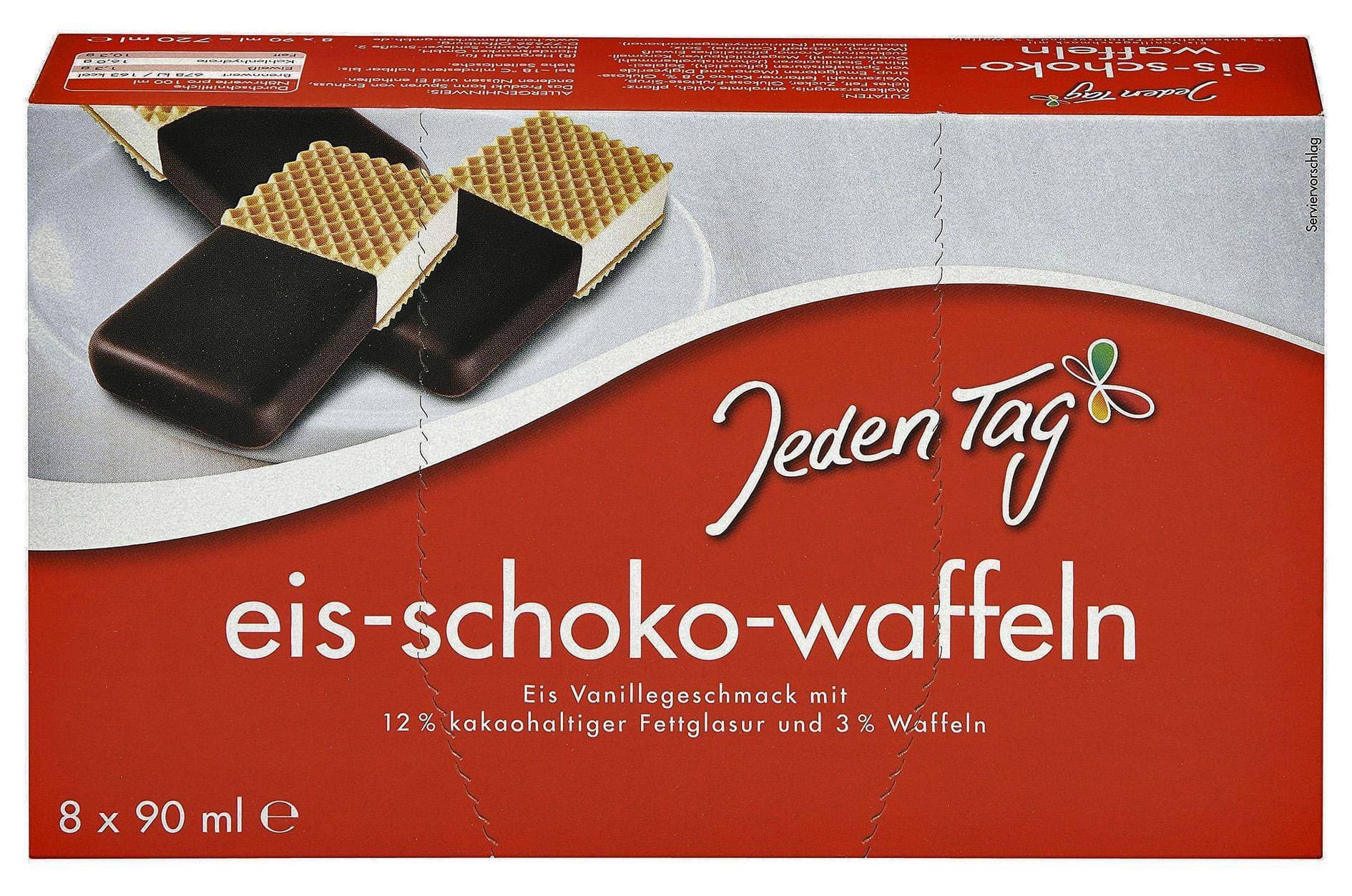 Jeden Tag mraž. krém vanilk. v oplatce 8x90 ml