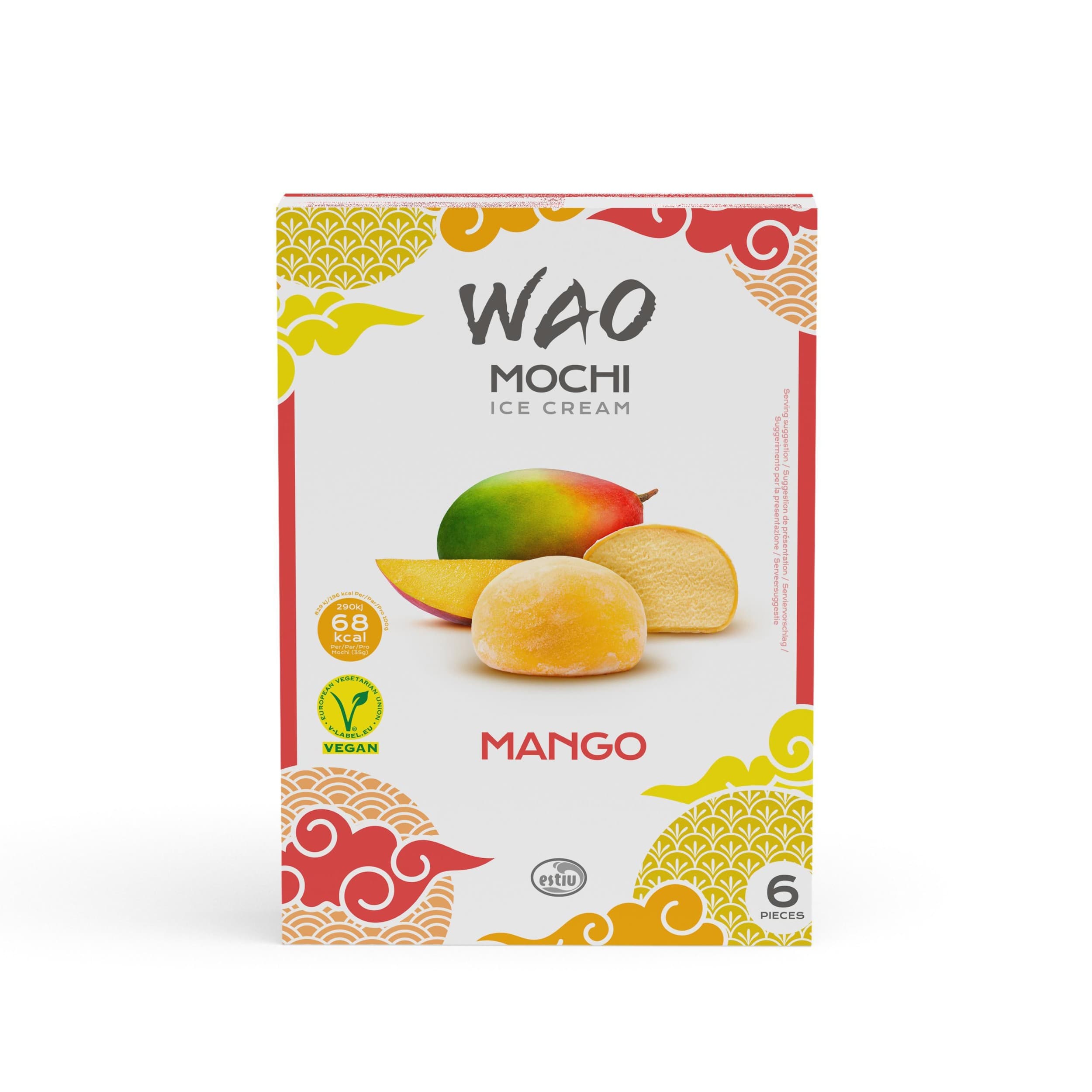 Wao Mochi zmrzlina mango 6 x 36 ml