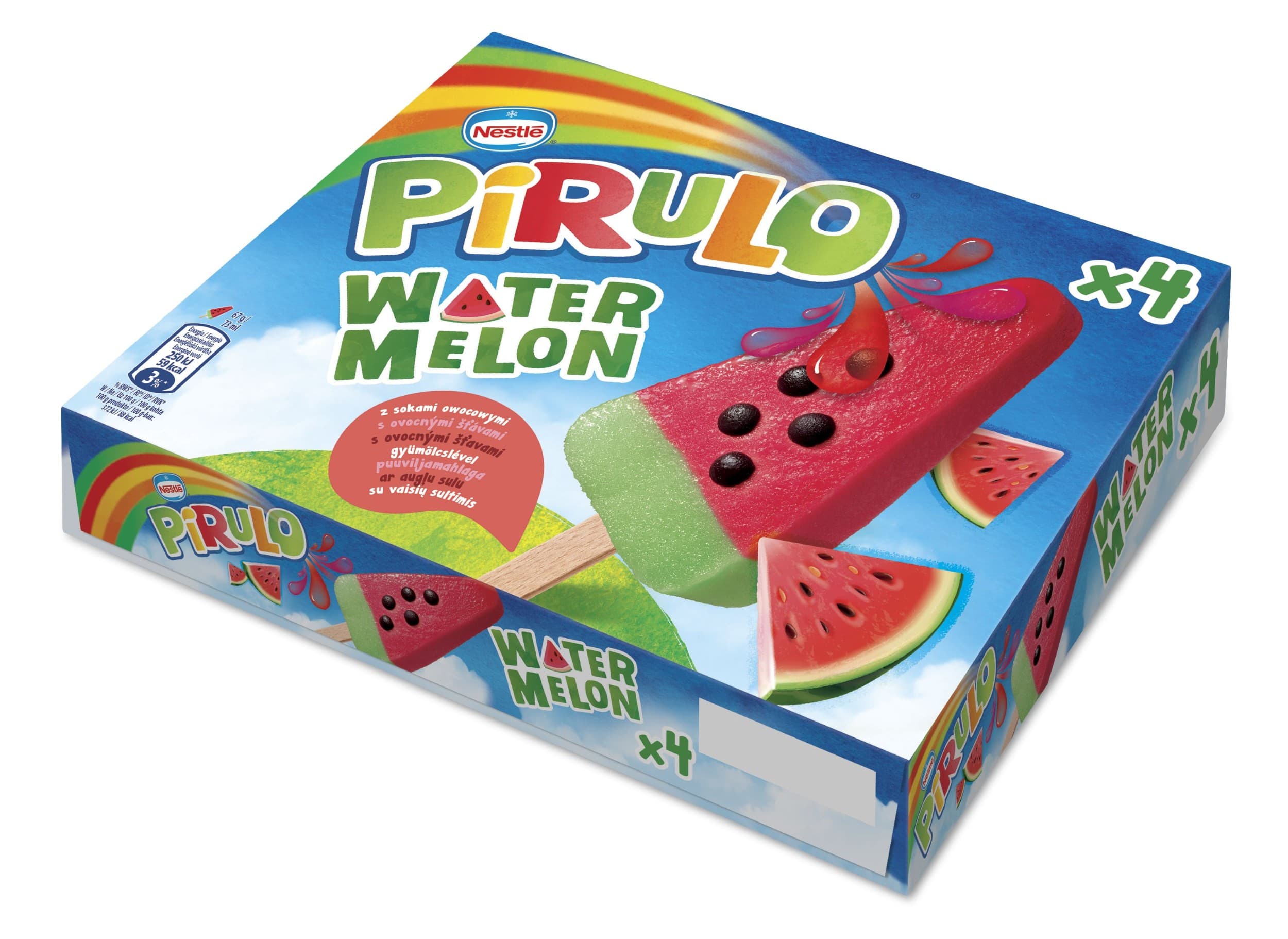 Pirulo vodní meloun multipack 4x73ml