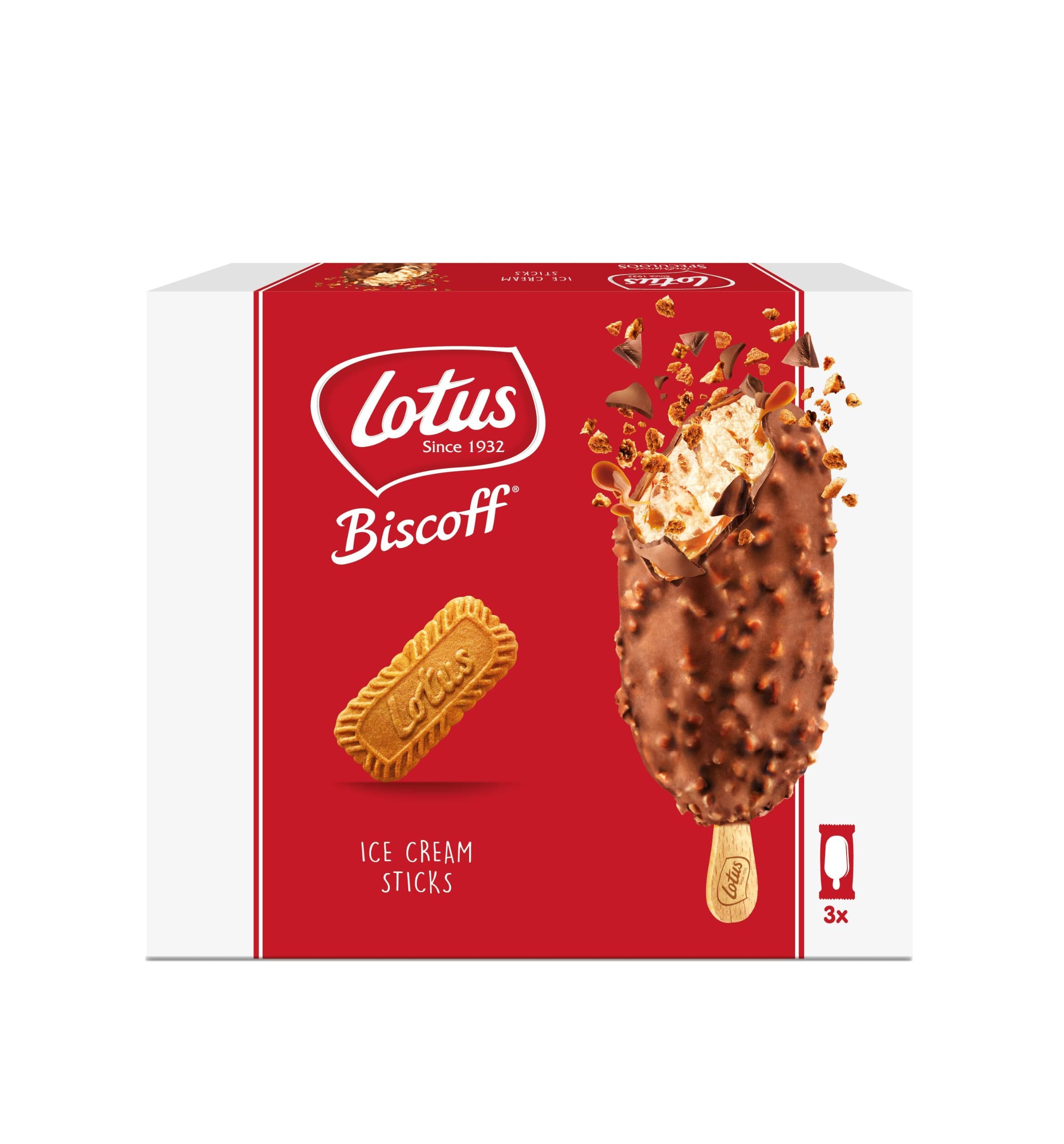 Lotus Biscoff Ice Sticks 3x90ml multipack 270g