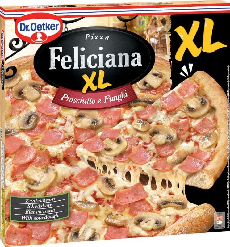 Dr.Oetker Pizza Feliciana XL Prosciutto e Funghi mražená 443g