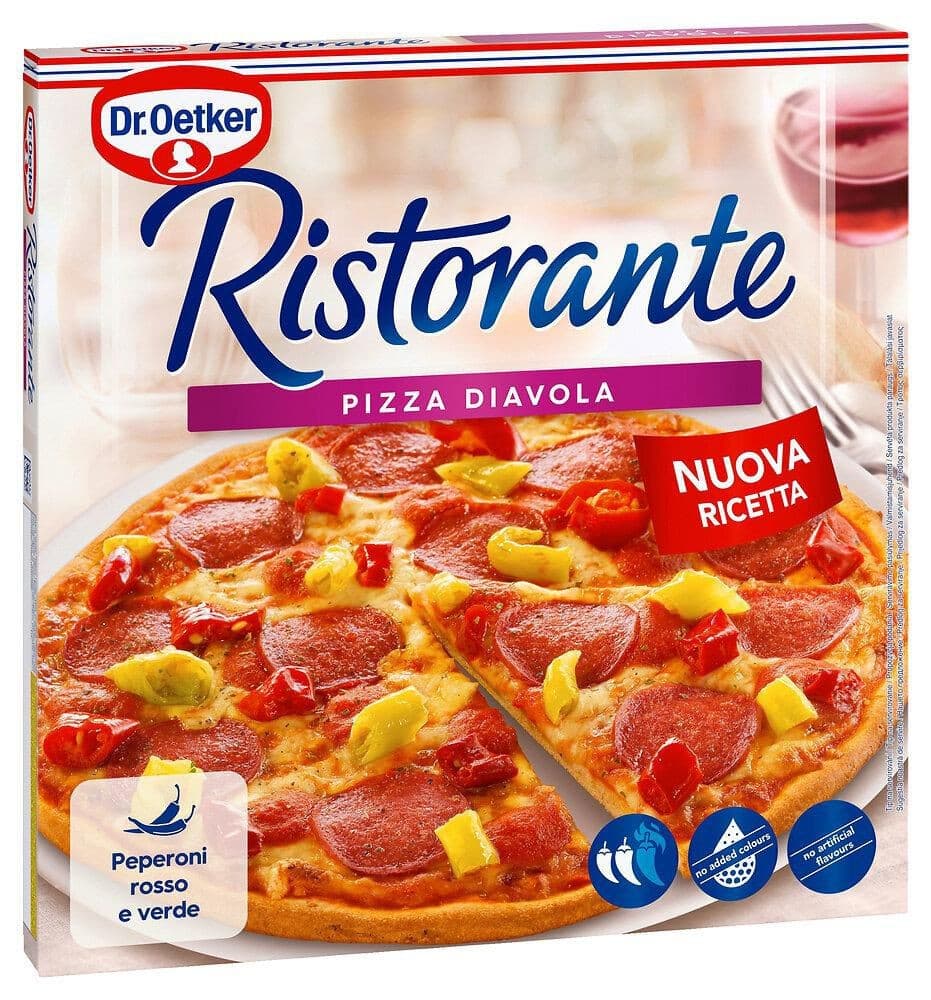 Ristorante Pizza Diavola mražená 350g