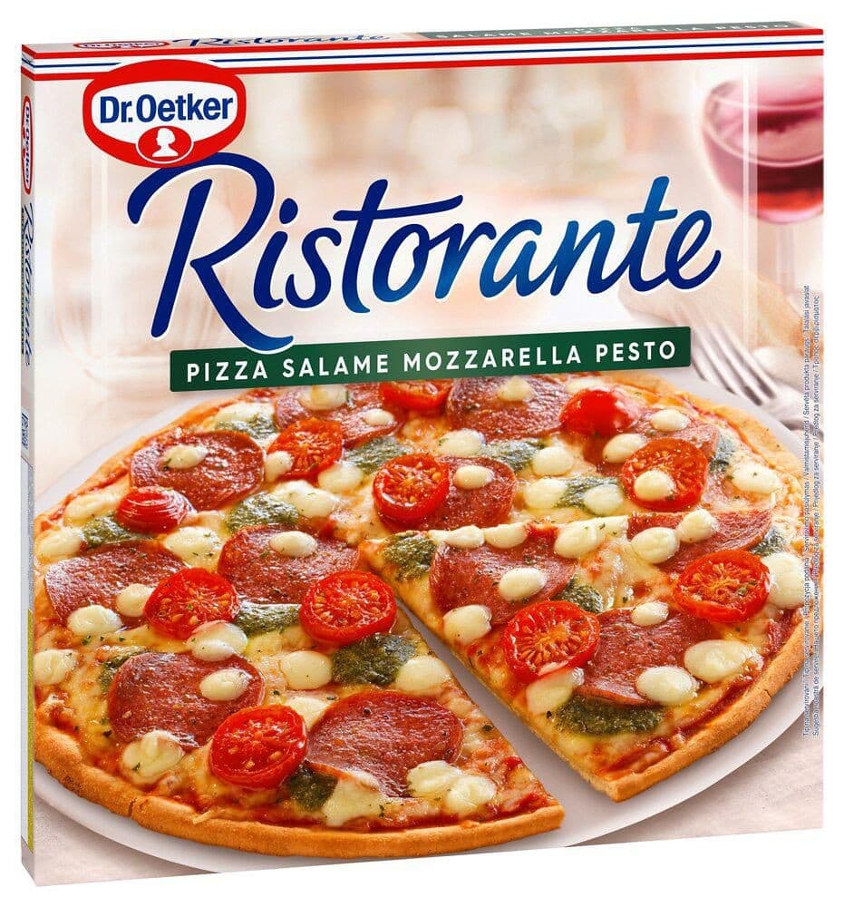 Dr.Oetker Ristorante Pizza Salame Mozzarella Pesto mražená 360g