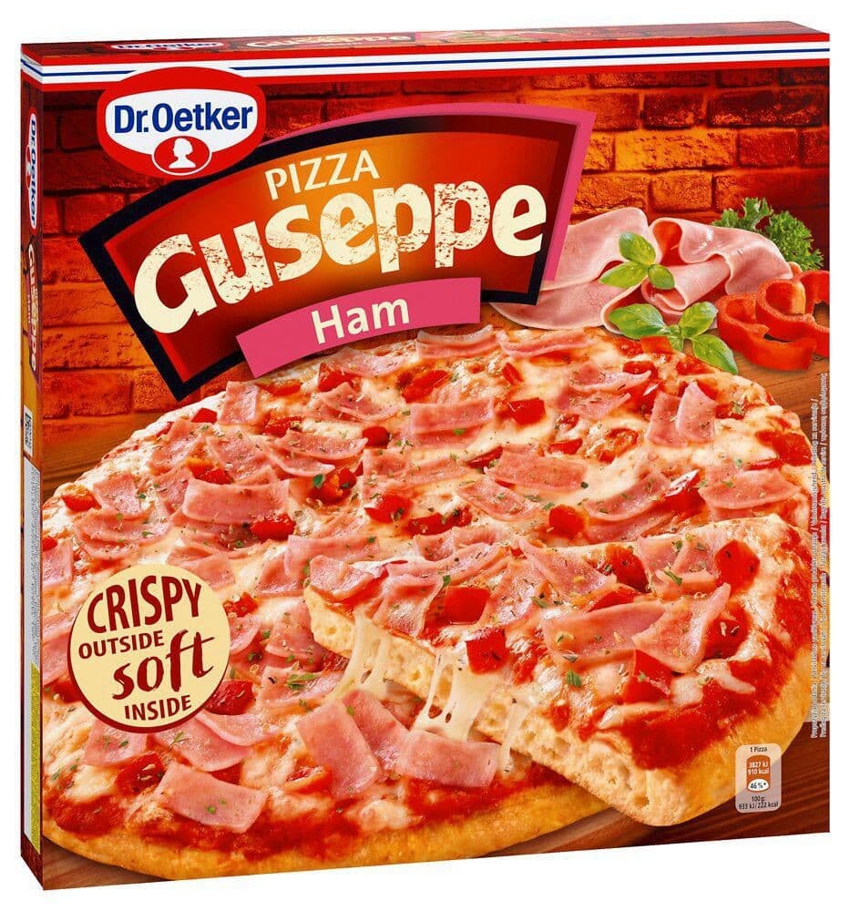 Dr.Oetker Guseppe Ham pizza mražená 410 g