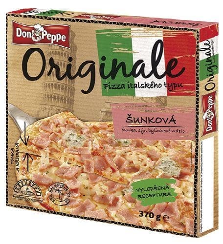 Don Peppe Originale pizza šunková mražená 370 g