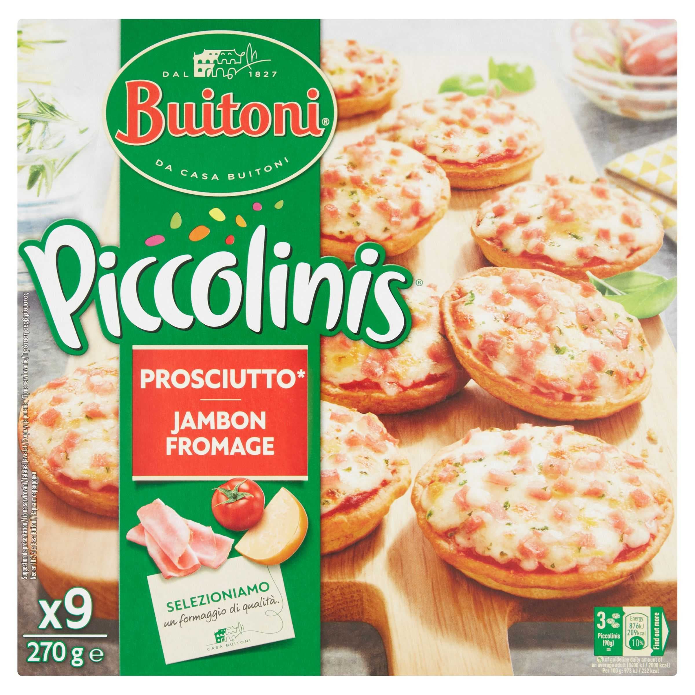Buitoni Piccolinis Prosciutto pizza mražená 30 g