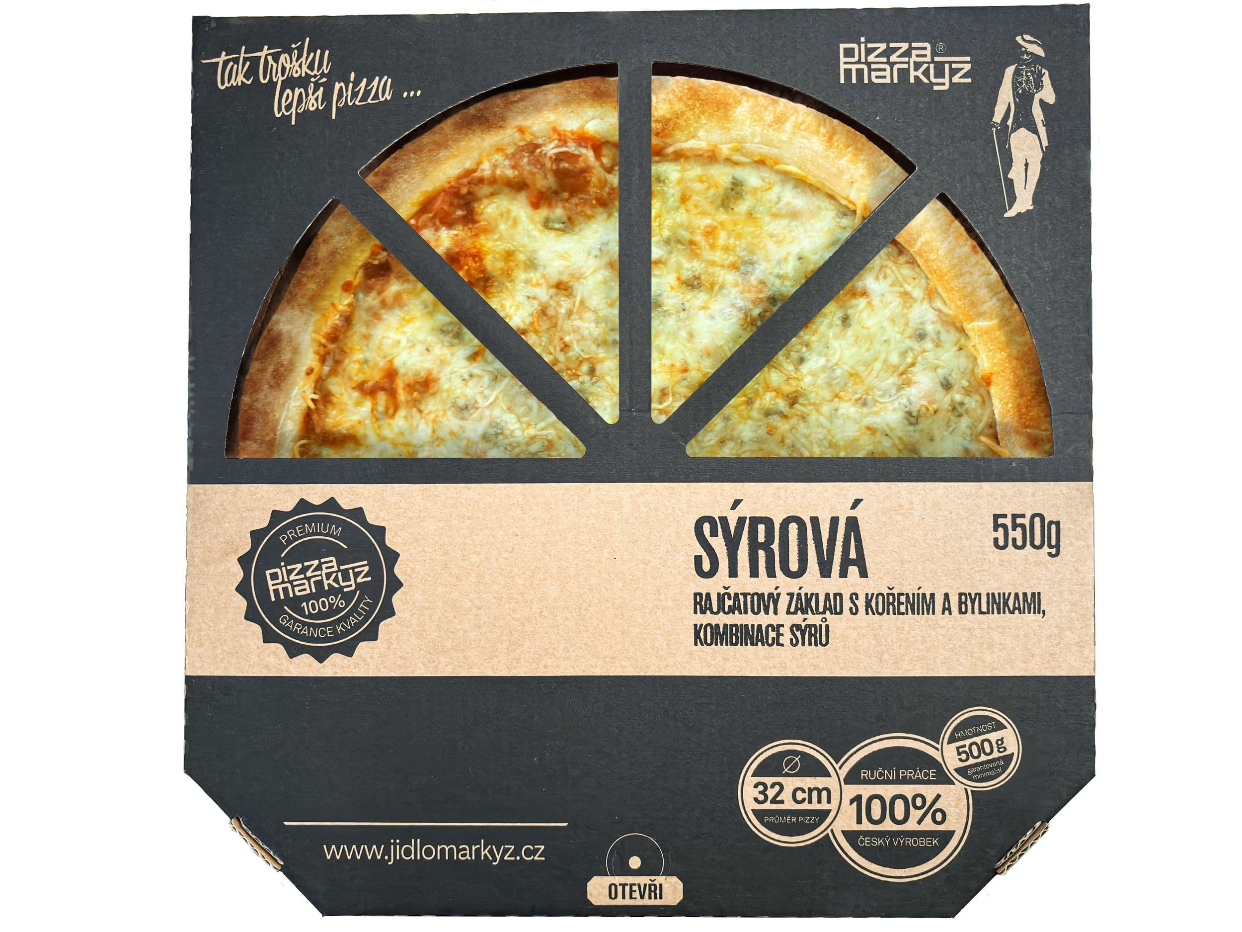 Pizza Markýz sýrová mražená 550g
