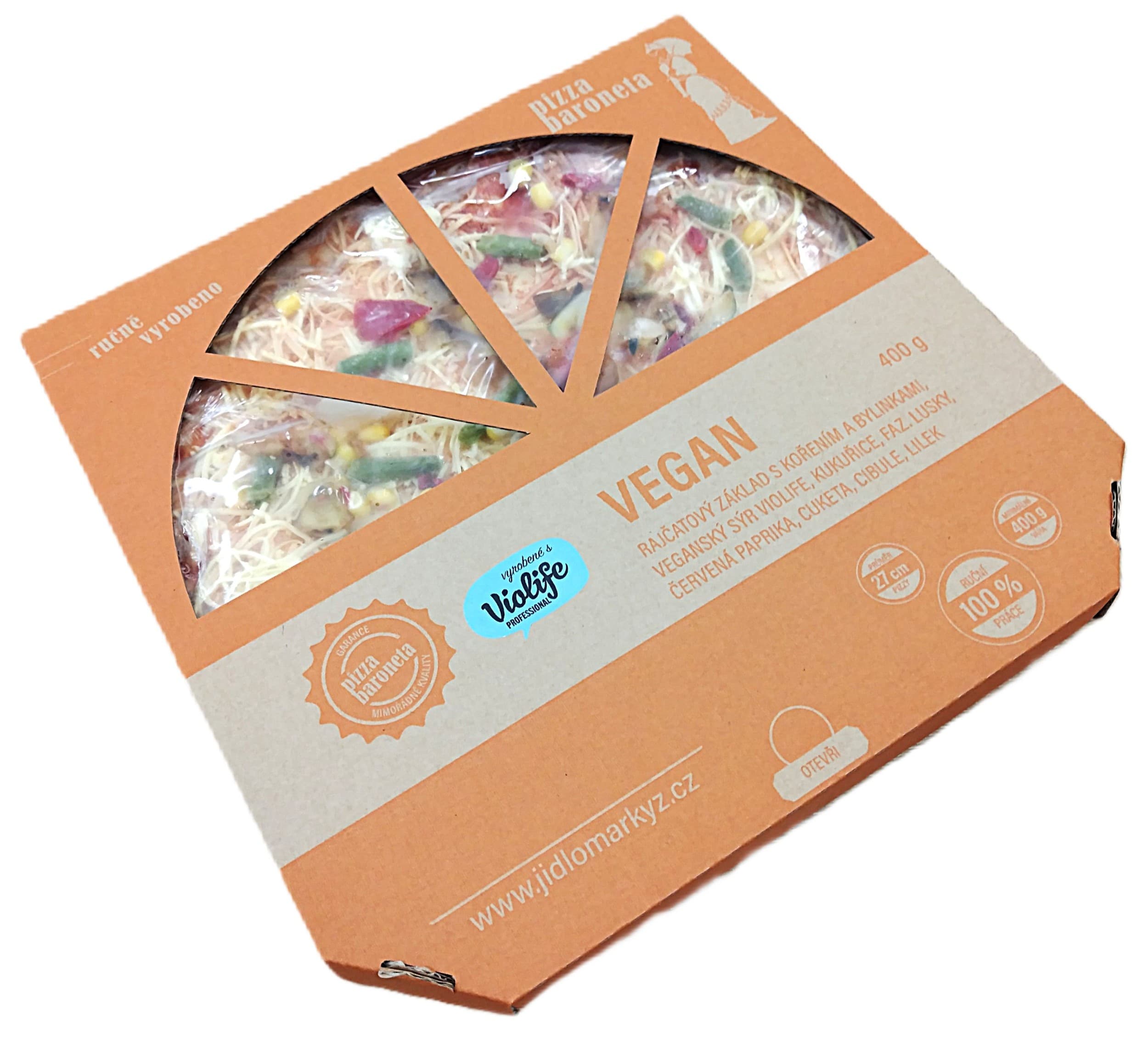 Pizza Baroneta Vegan mražená 400g