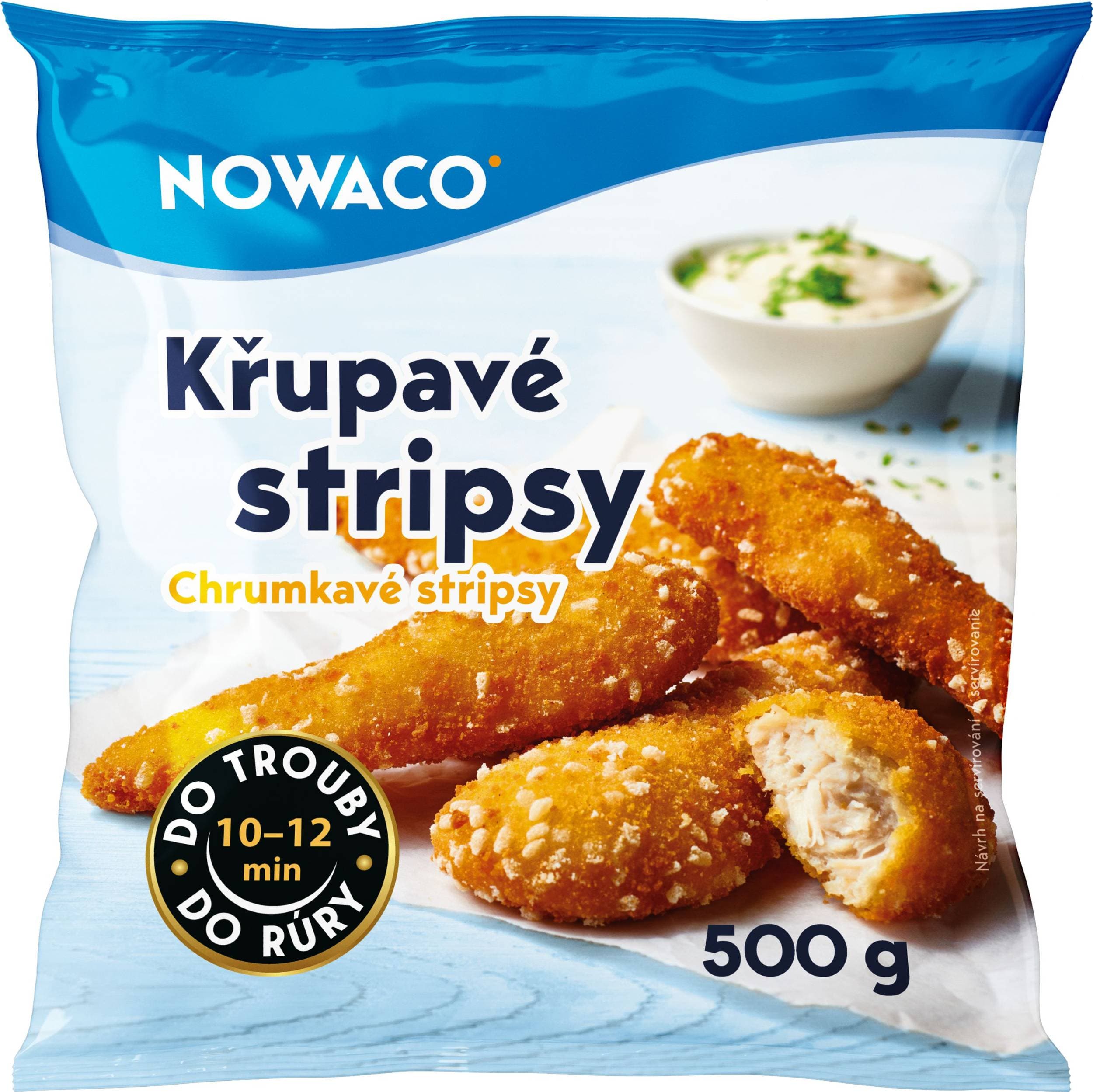 Nowaco Kuřecí stripsy obalované mražené 500g