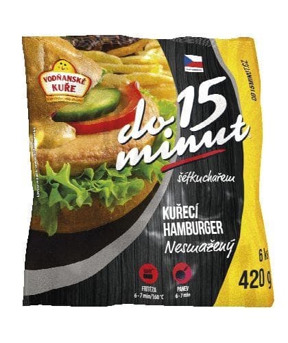 Vodňanské kuře, Kuřecí hamburger, mražené 420g