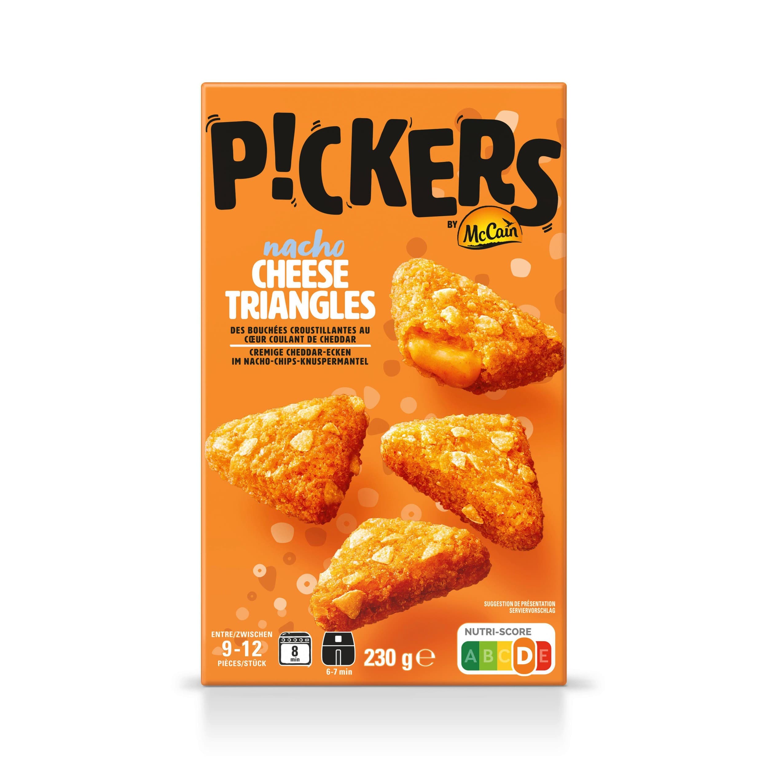 McCain Pickers Nacho Cheese Triangle mražené 230g