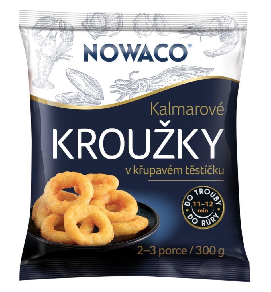 Kalmarové kroužky obalované Nowaco mražené 300g