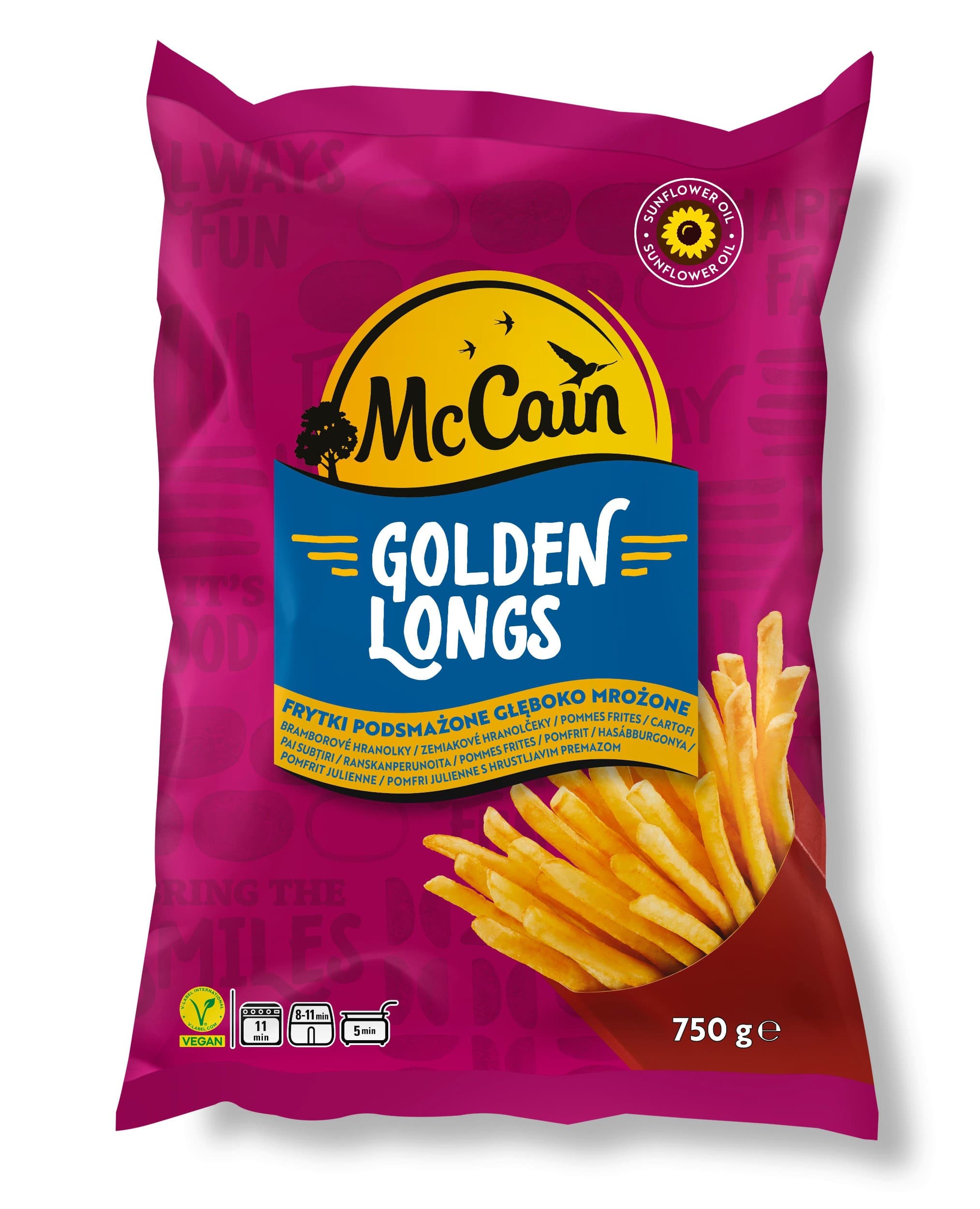 McCain Golden Longs hranolky mražené 750 g