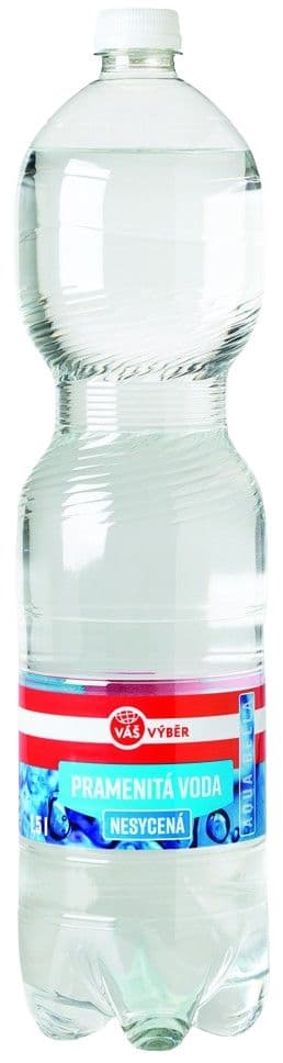 Váš Výběr pramenitá voda nesycená 1,5 l