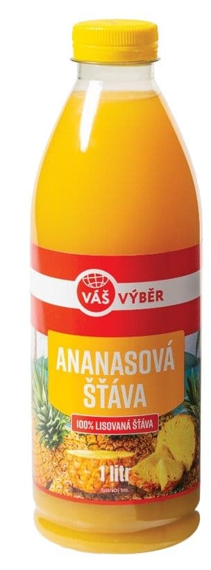 Váš Výběr Ananasová šťáva 100 % 1l