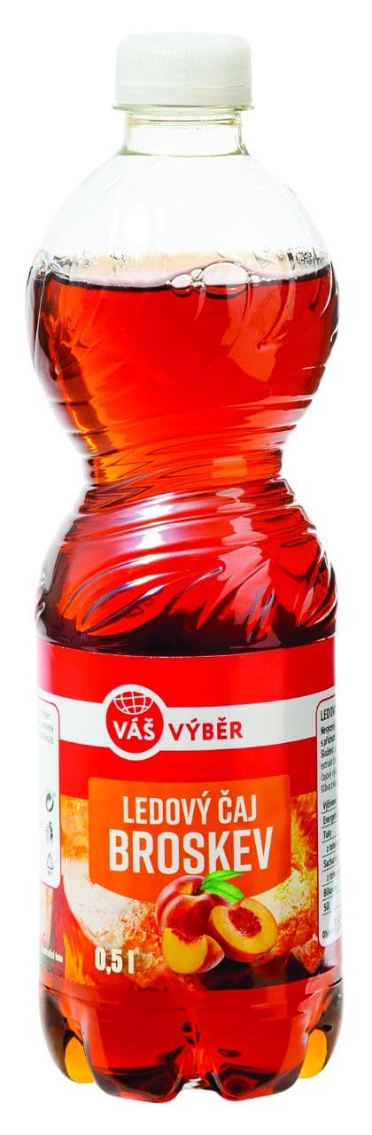 Váš Výběr Černý čaj broskev 0,5l