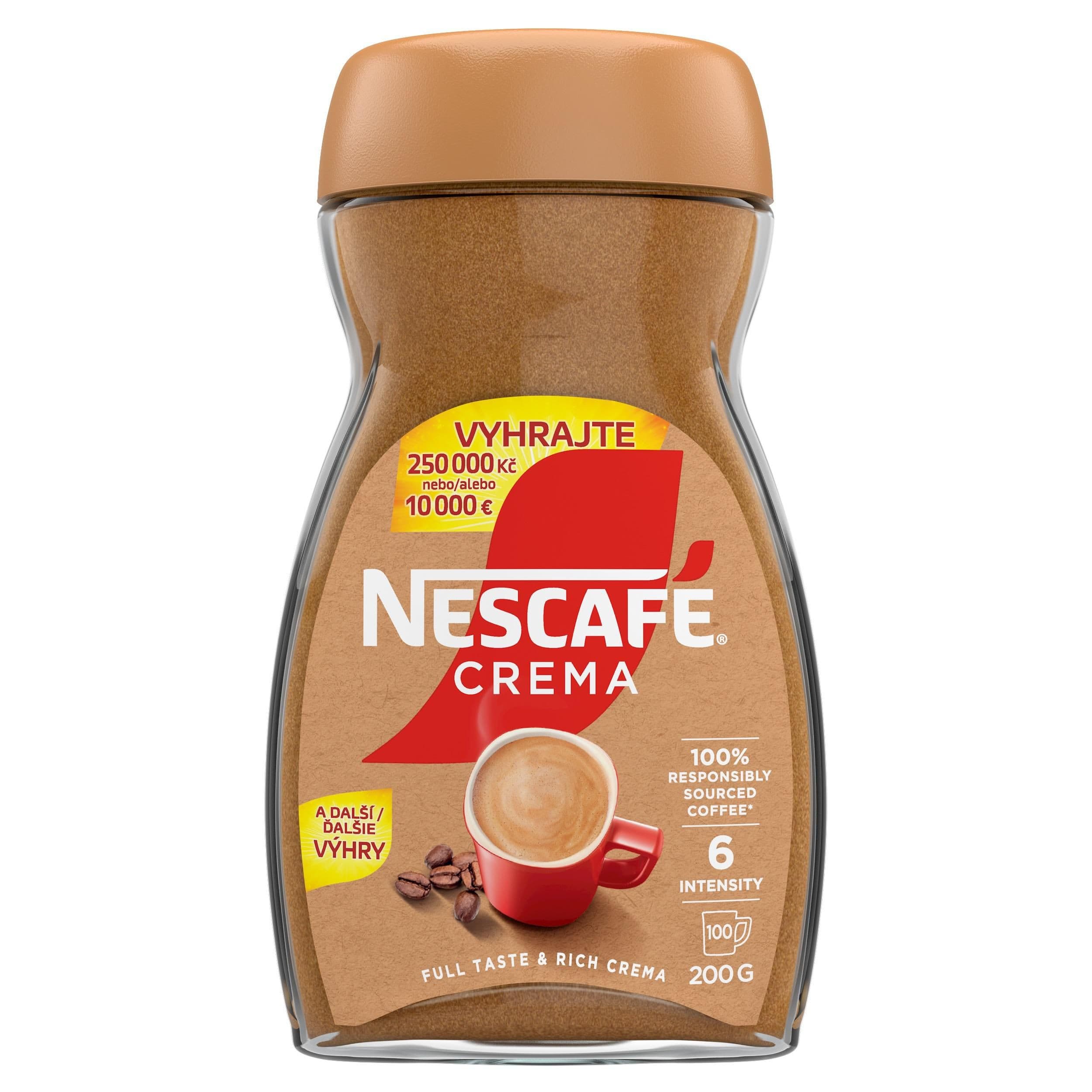 Nescafé Classic Crema, rozpustná káva, 200 g