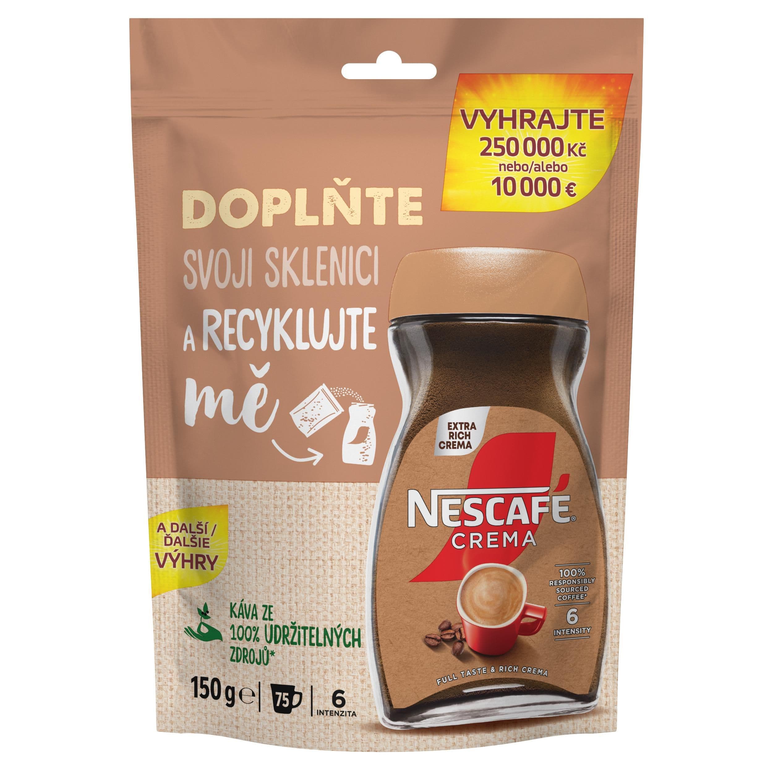 NESCAFÉ CLASSIC CREMA, instantní káva, 150g