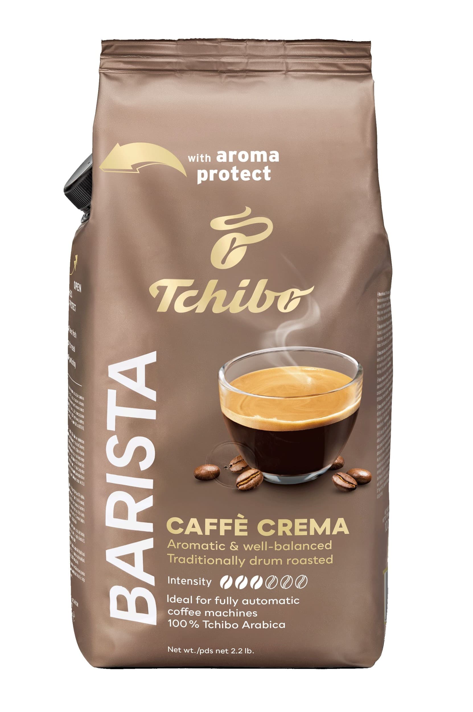 Tchibo Barista Caffé Crema pražená zrnková káva 1000 g