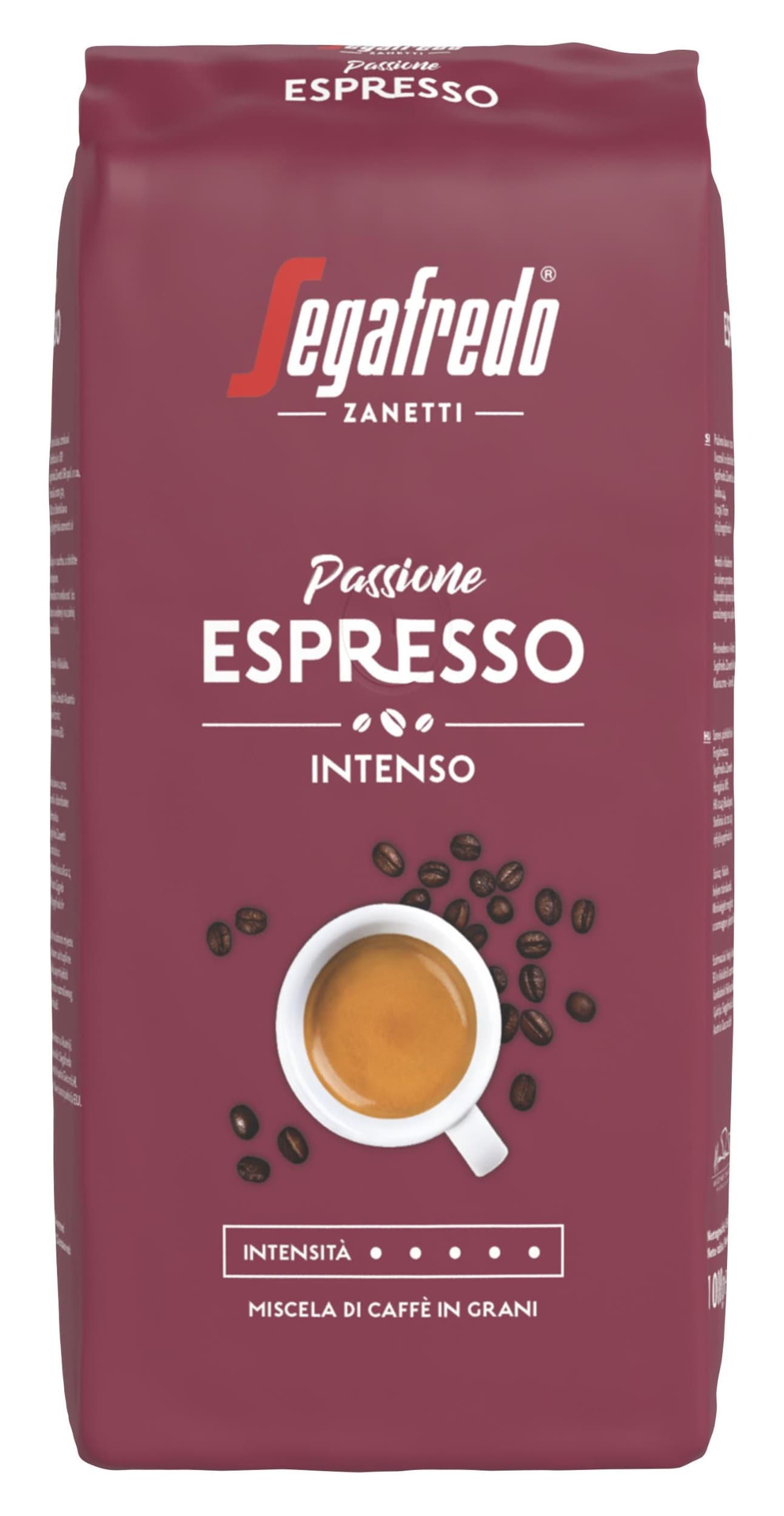 Segafredo Passione Espresso Zrnková káva 1 kg