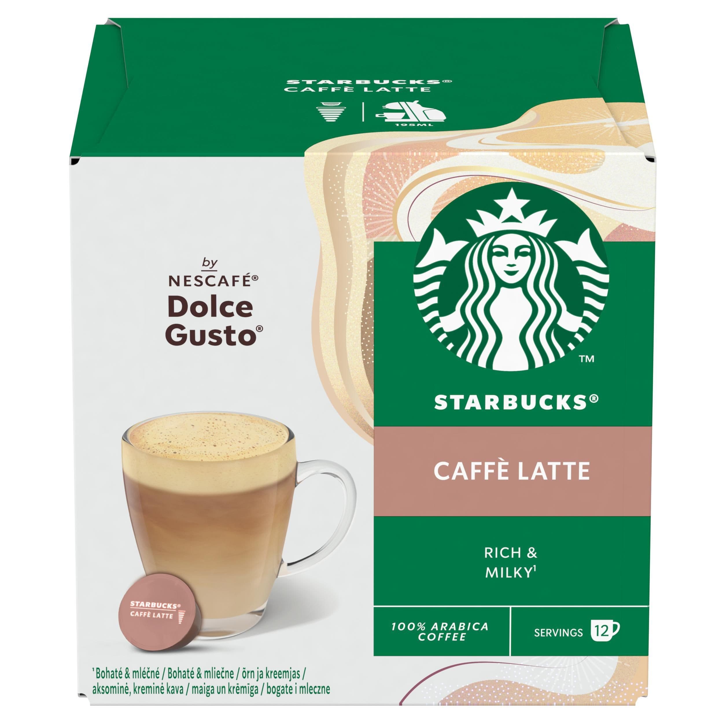 Starbucks Caffe Latte by NESCAFE DOLCE GUSTO Kávové kapsle 12ks