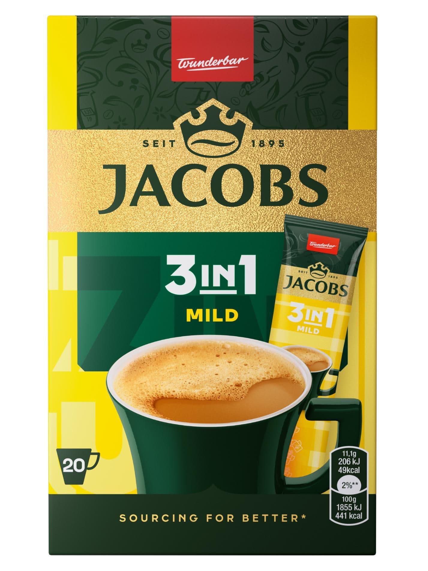 Jacobs 3v1 Mild 20ks 222g