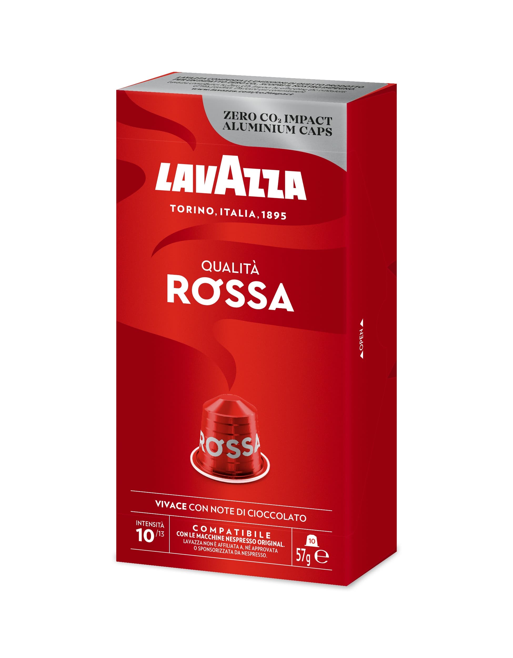Lavazza Qualita Rossa Nespresso hliníkové kapsle 10ks 57g