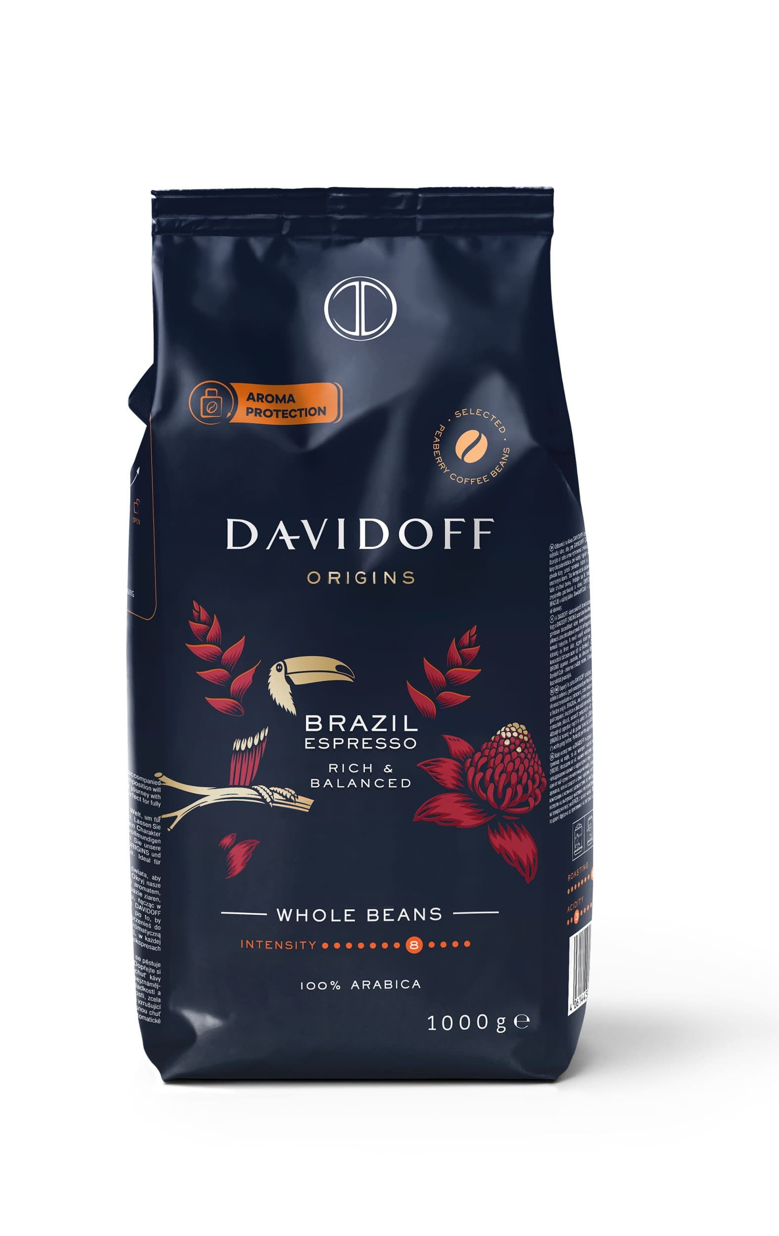 Davidoff Origins Brazil zrnková káva 1000g