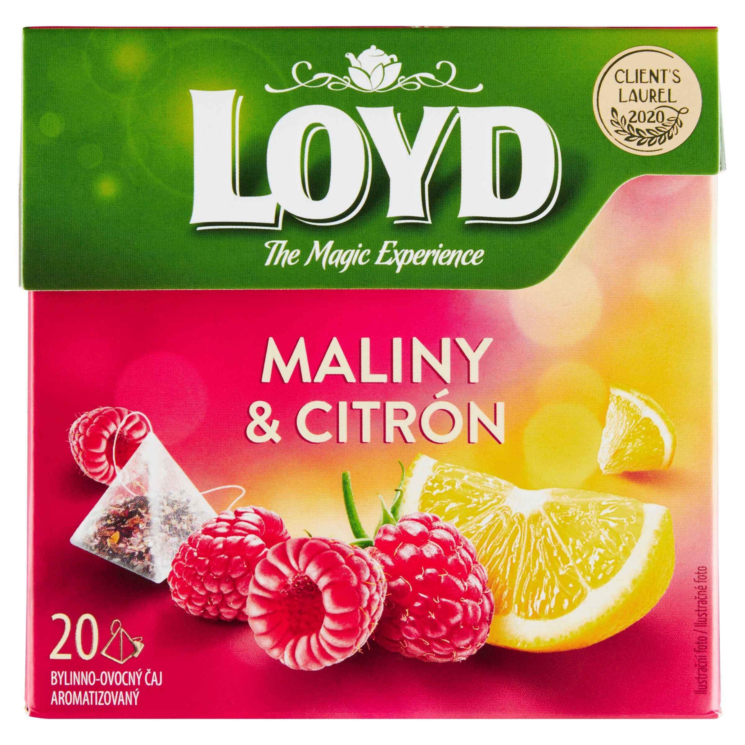 Loyd pyramida Maliny & Citrón 20x2g