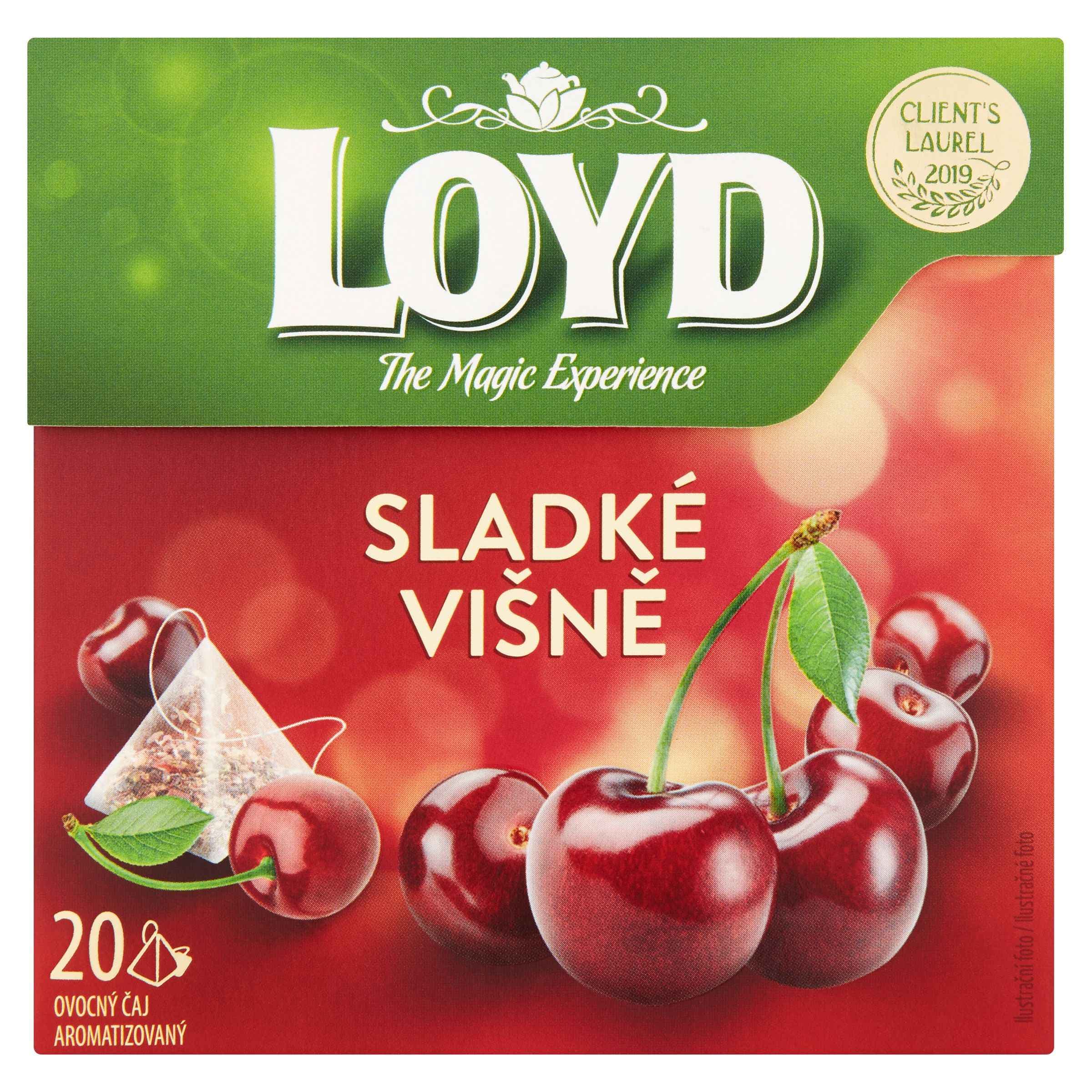 Loyd Sladké višně ovocný čaj aromatizovaný 20 x 2g