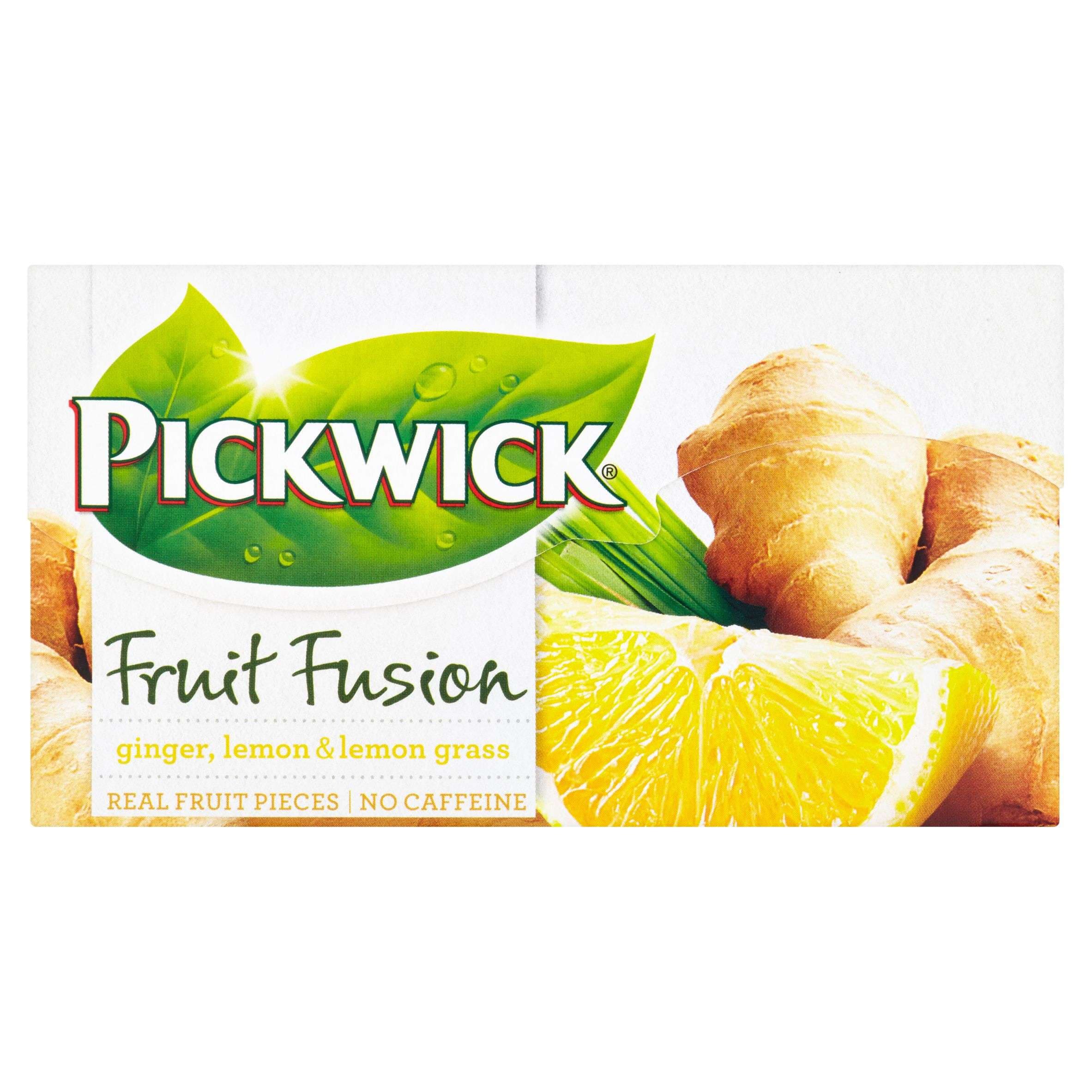 Pickwick Fruit Fusion Ginger, Lemon & Lemon Grass 20x2 g