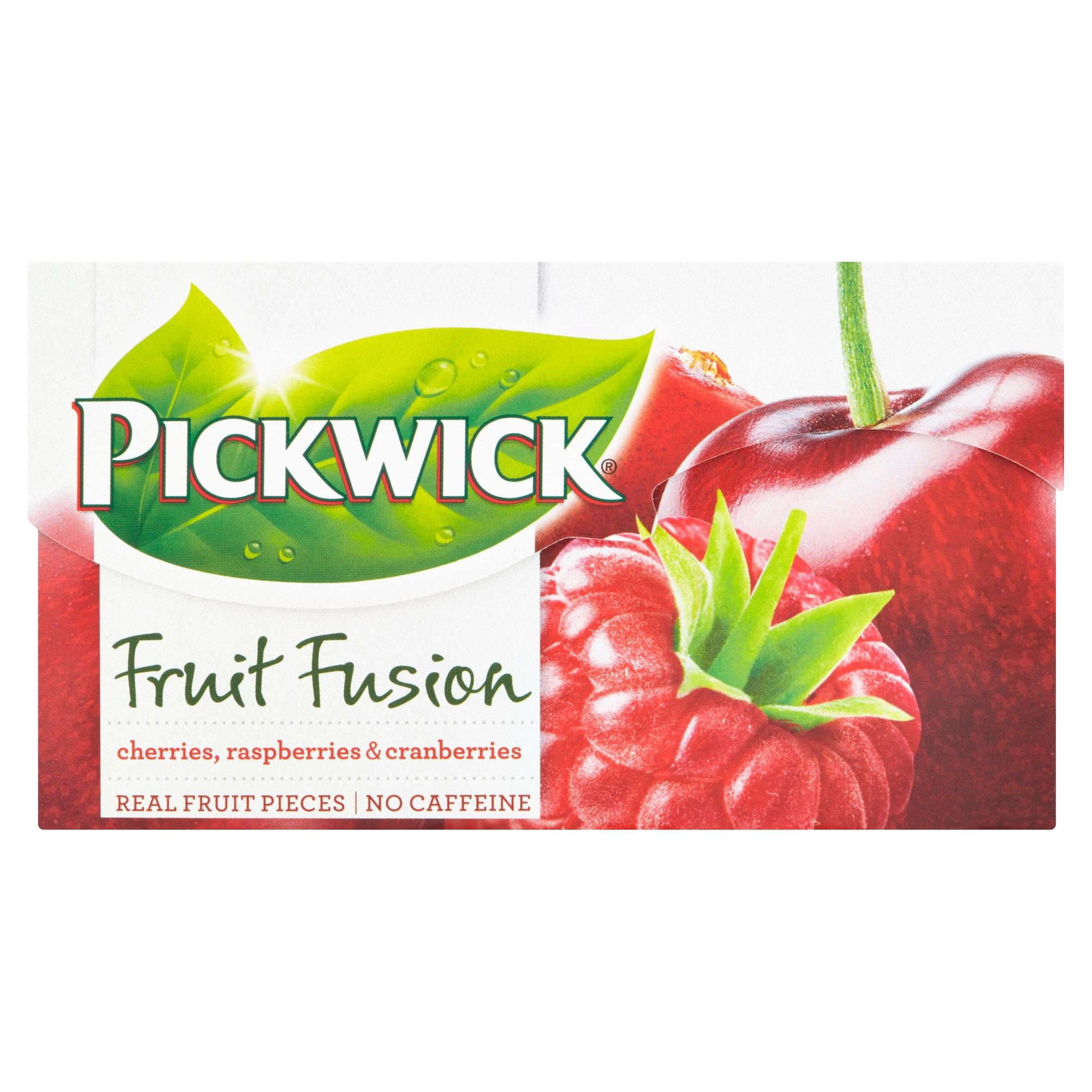 Pickwick Fruit Fusion Cherries, Raspberries & Cranberries 20x2 g