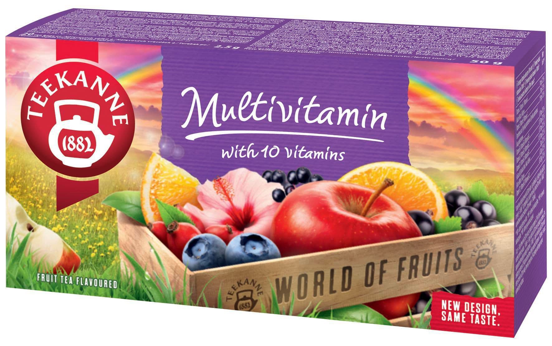 Teekanne World of Fruits Multivitamin ovocno-bylinný čaj 20 x 2,5g (50g)