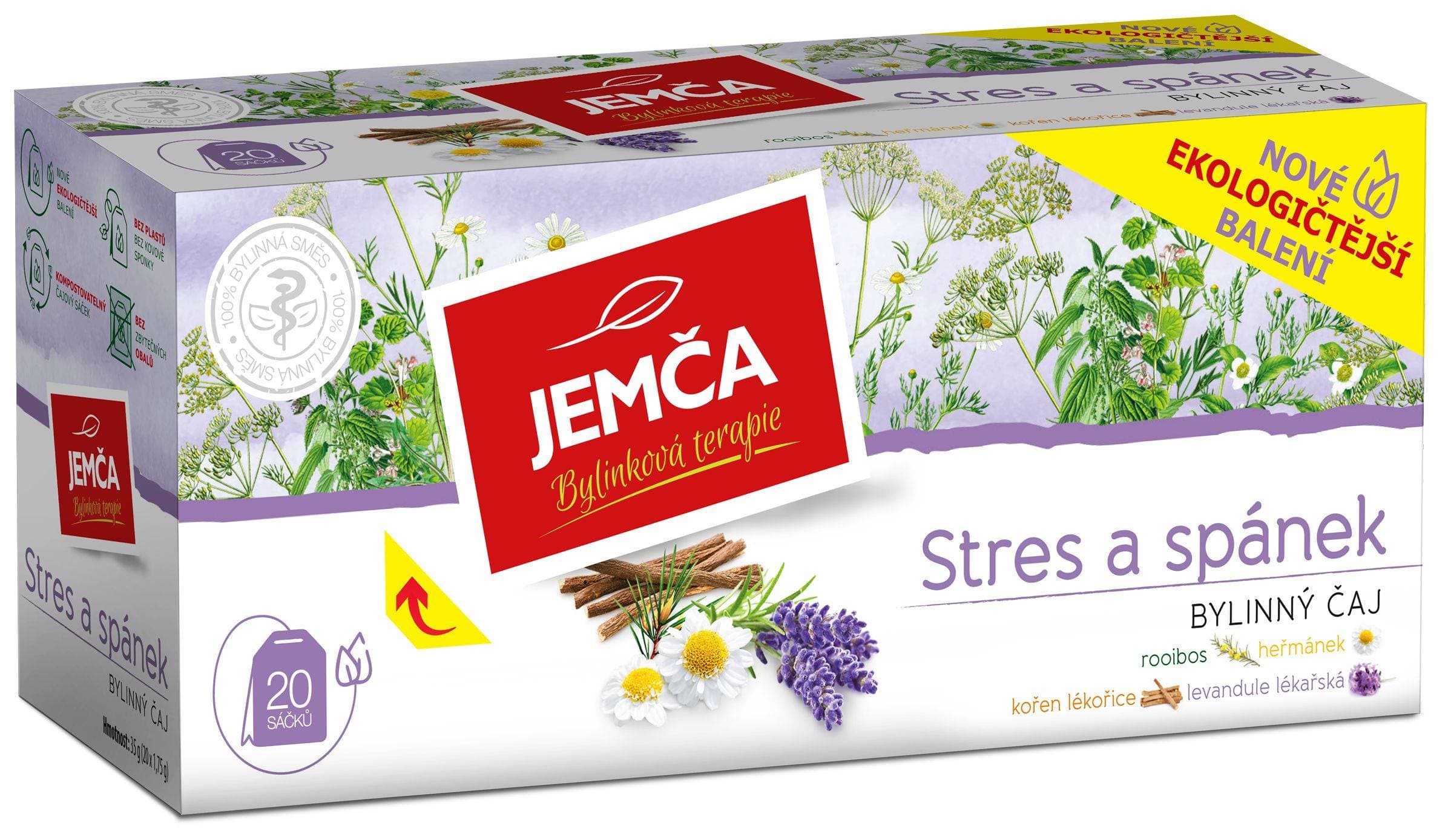 Jemča Stres a spánek bylinný čaj 35 g