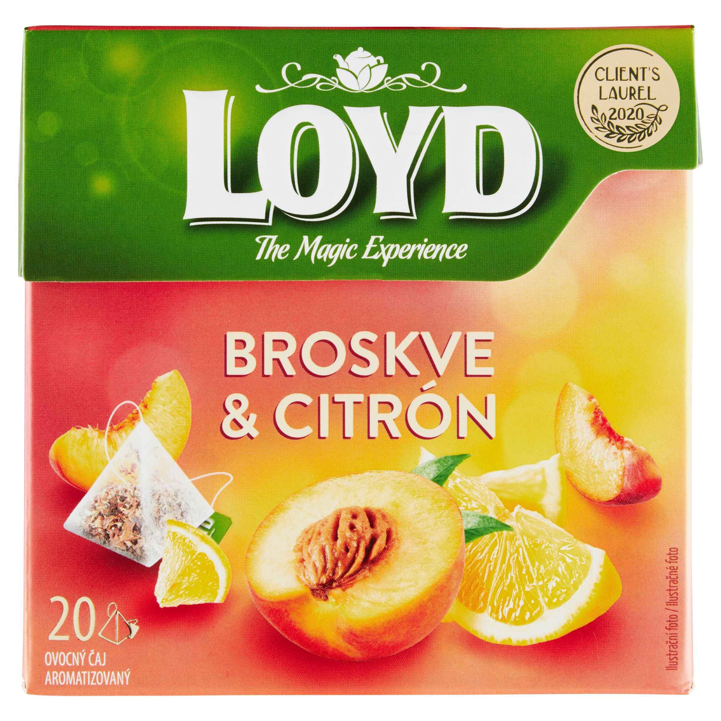 Loyd Pyramida Broskve & Citrón 20x2g