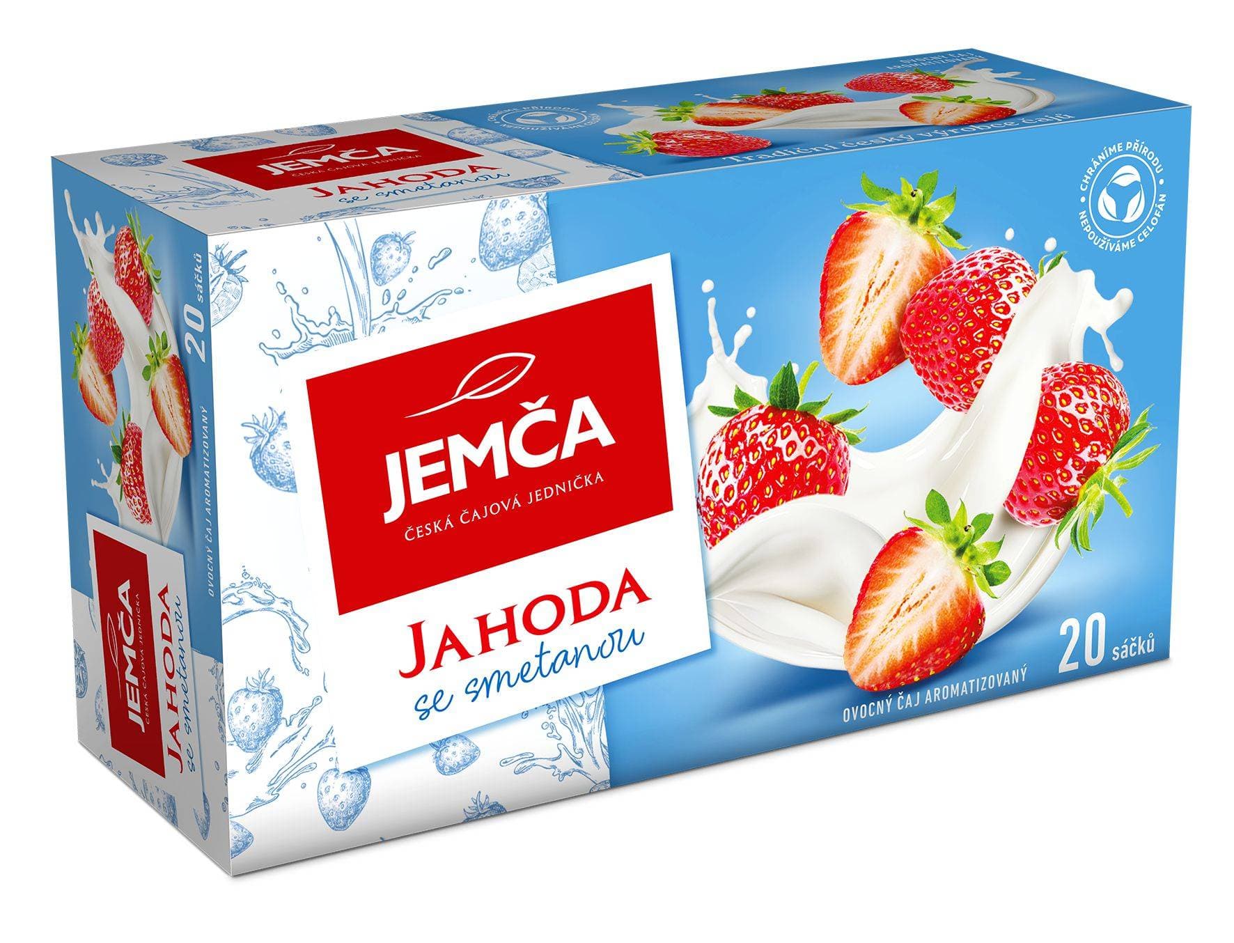 Jemča Ovocný čaj jahoda se smetanou 20x2 g
