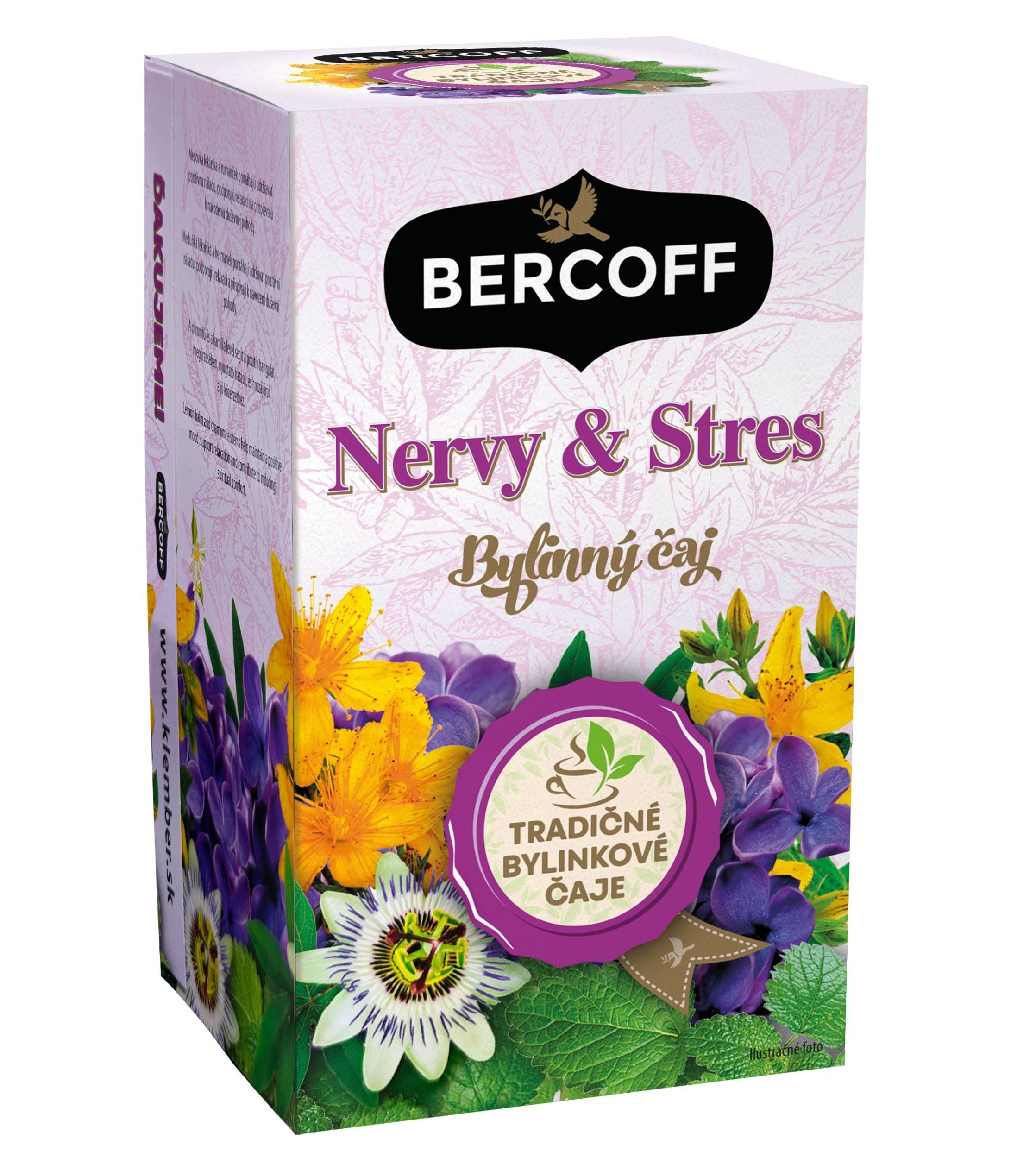 Bercoff Bylinný čaj Nervy a stres 30g