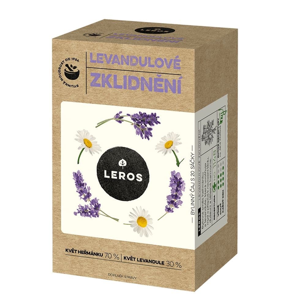 Leros Zklidnění heřmánek & levandule 20 x 1g
