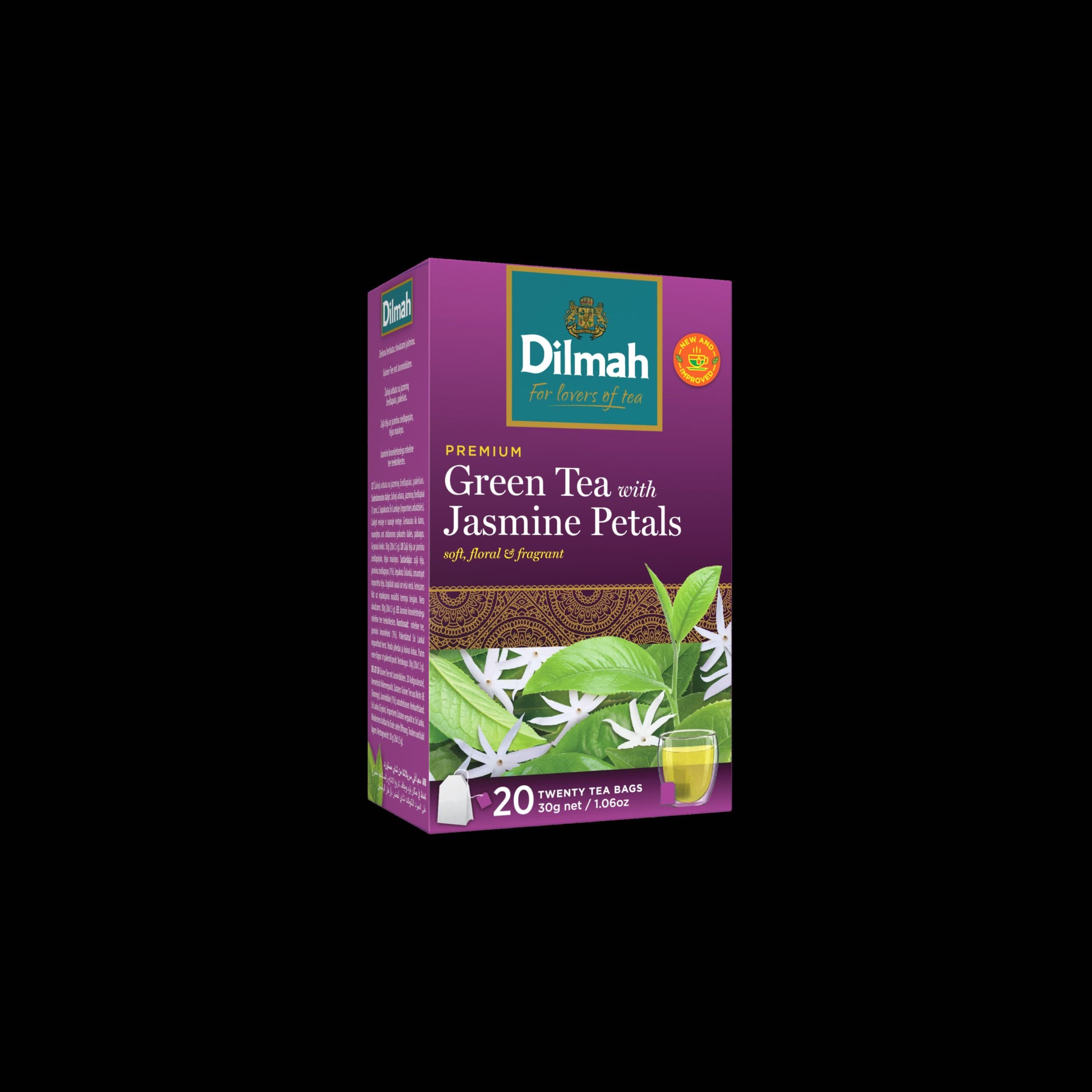 Dilmah Zelený čaj s květy jasmínu 20x1,5 g