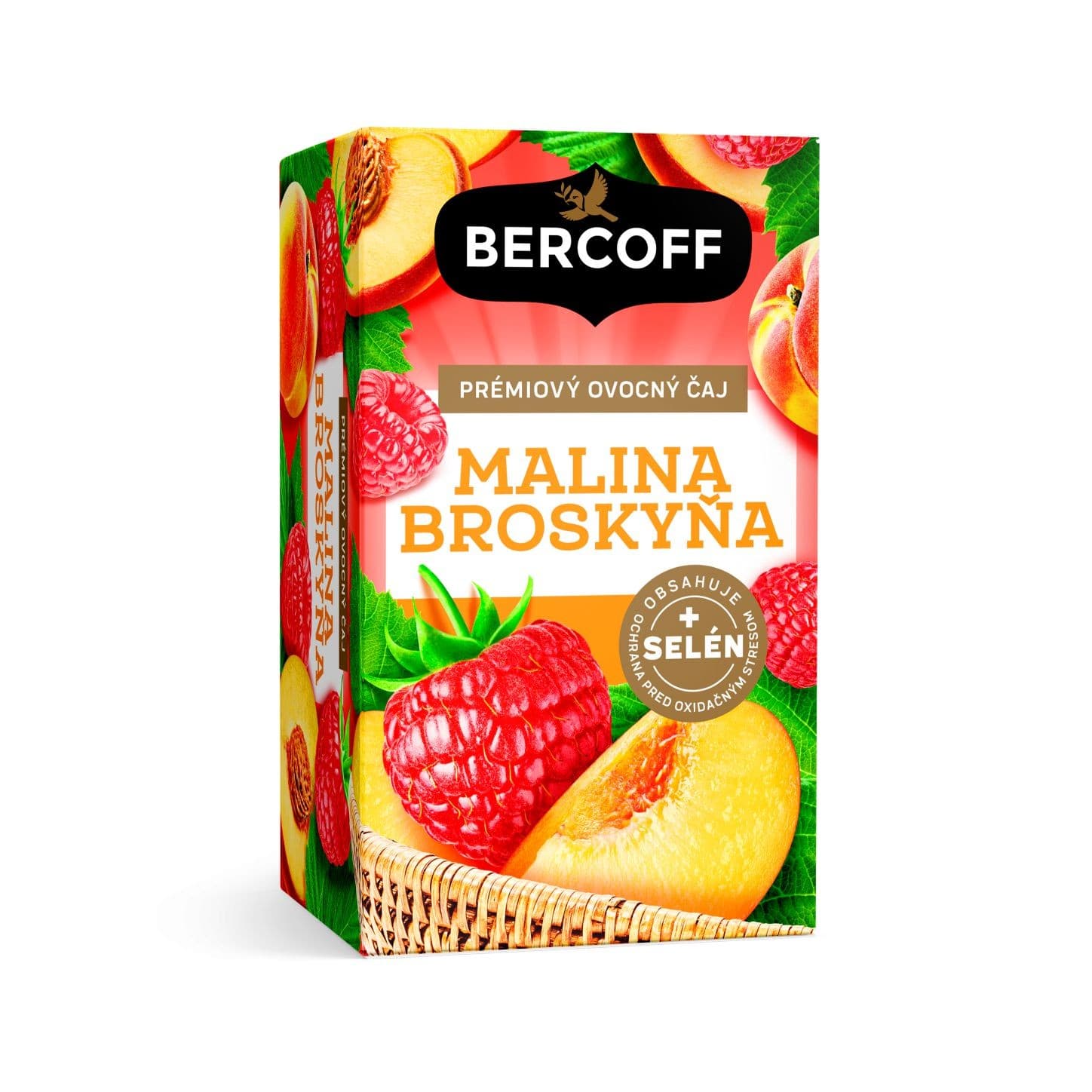 Bercoff Ovocný čaj Malina Broskev se selénem