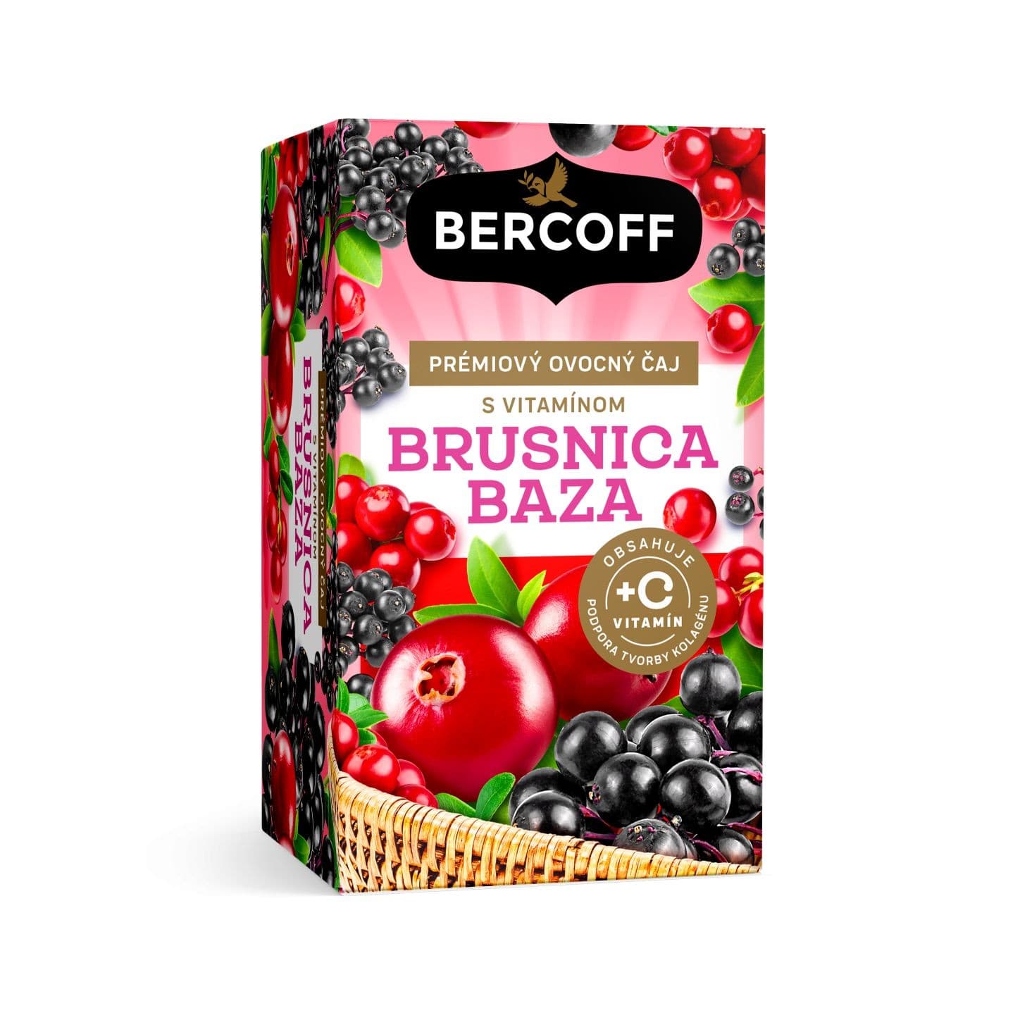 Bercoff Ovocný čaj Brusinka bez s vitamínem C