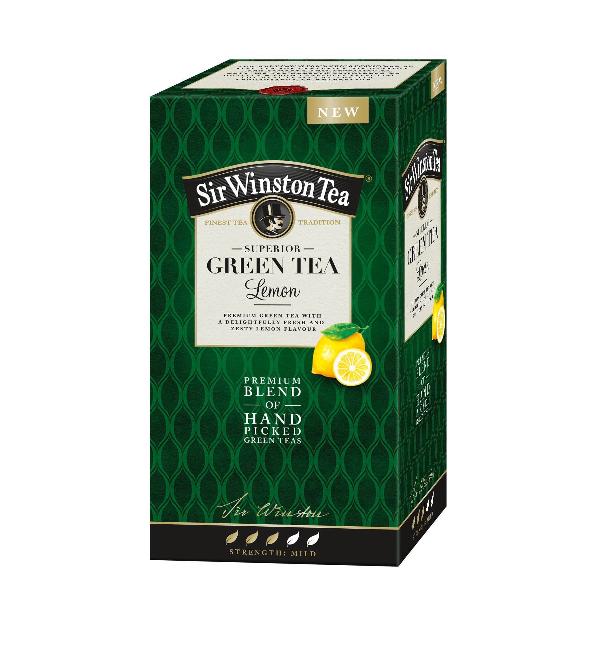 Sir Winston Tea Green Tea Lemon 20 sáčků 35g