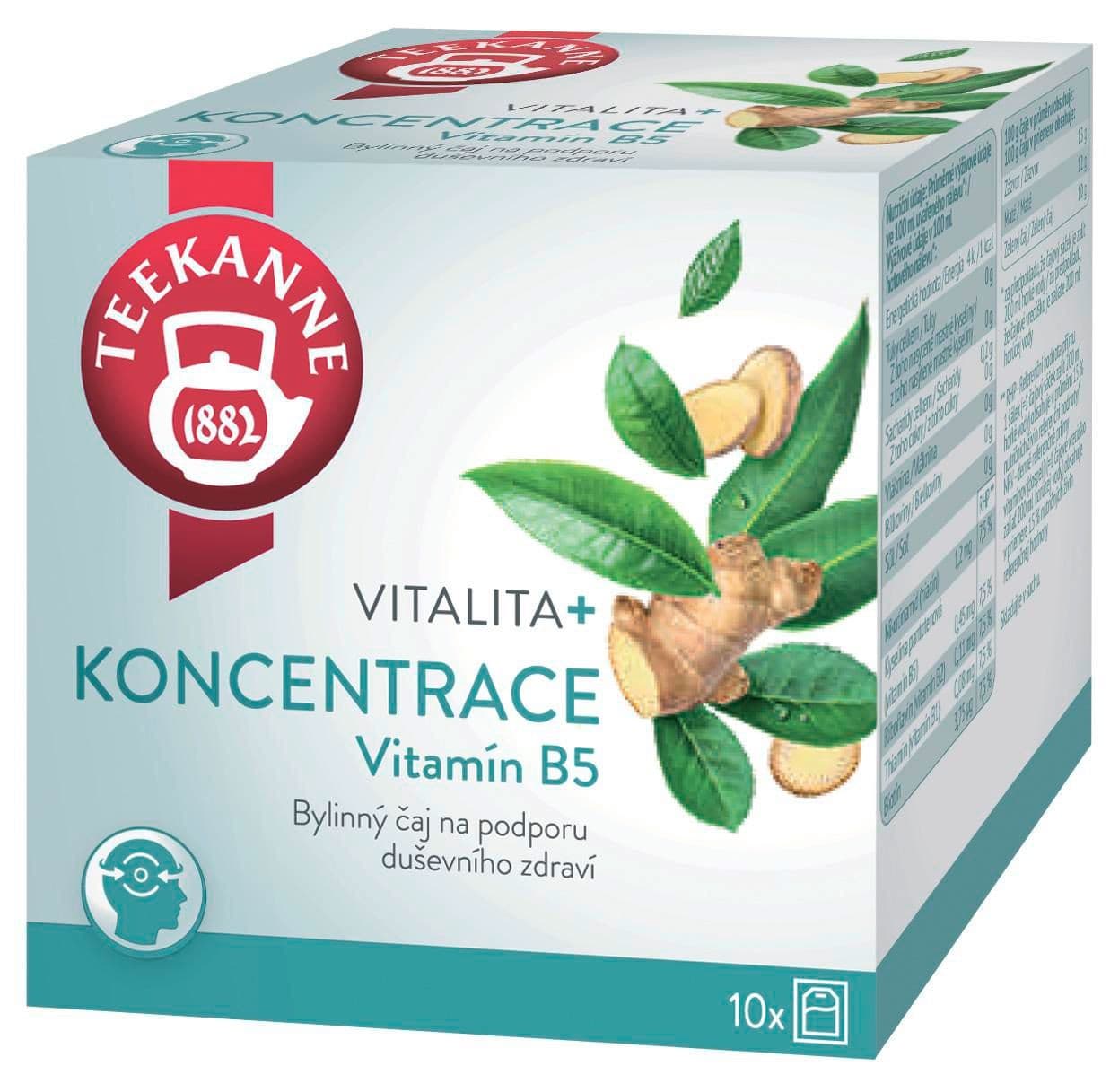 Teekanne Vitalita+ Koncentrace 18g