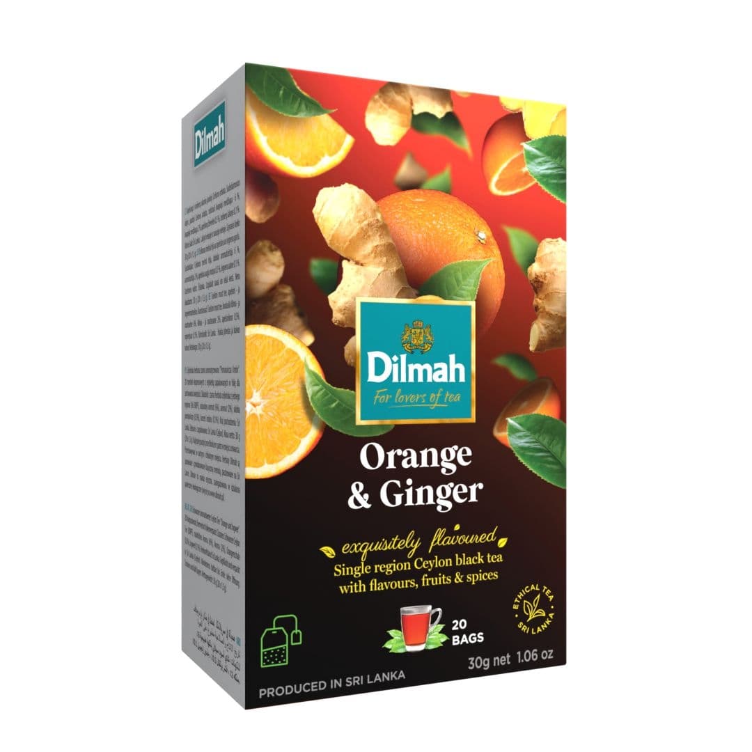 Dilmah Pomeranč Zázvor cejlonský černý čaj 20x1,5 g
