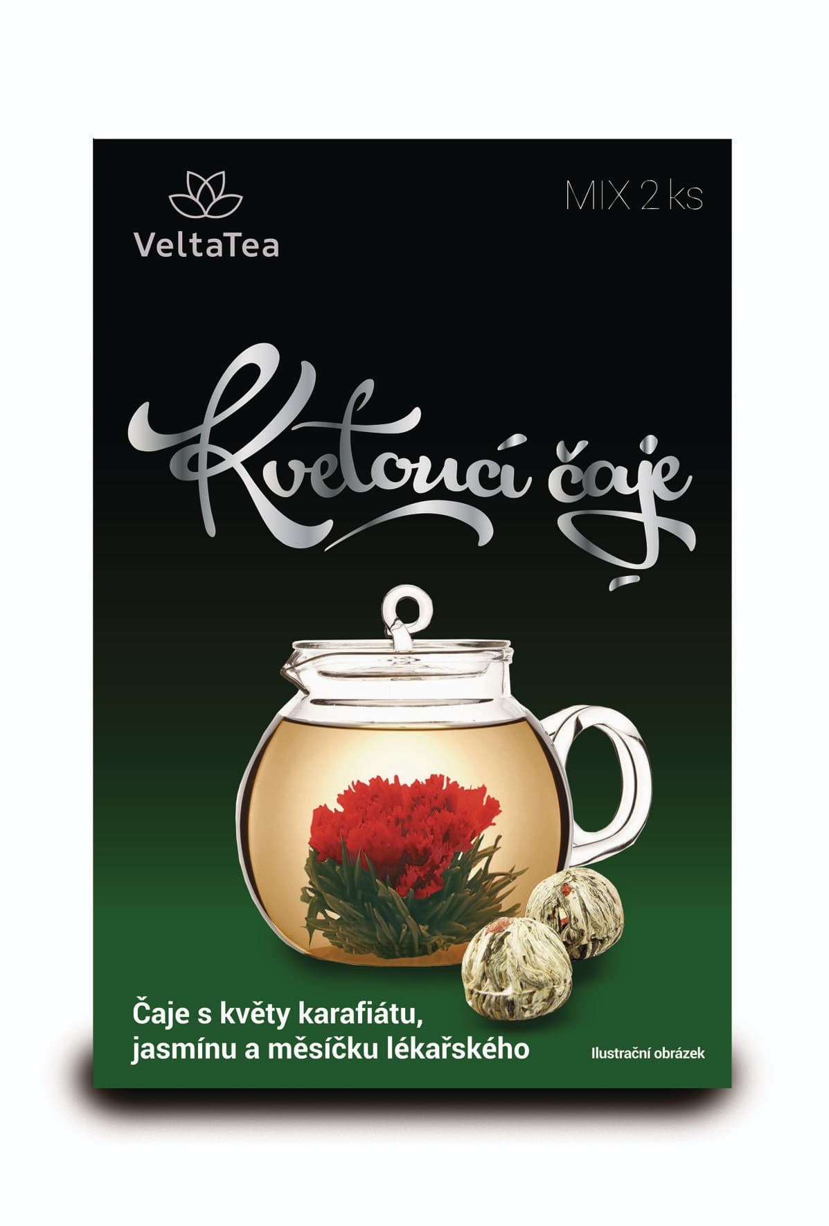 Kvetoucí čaj 2 ks Mix Green 12g
