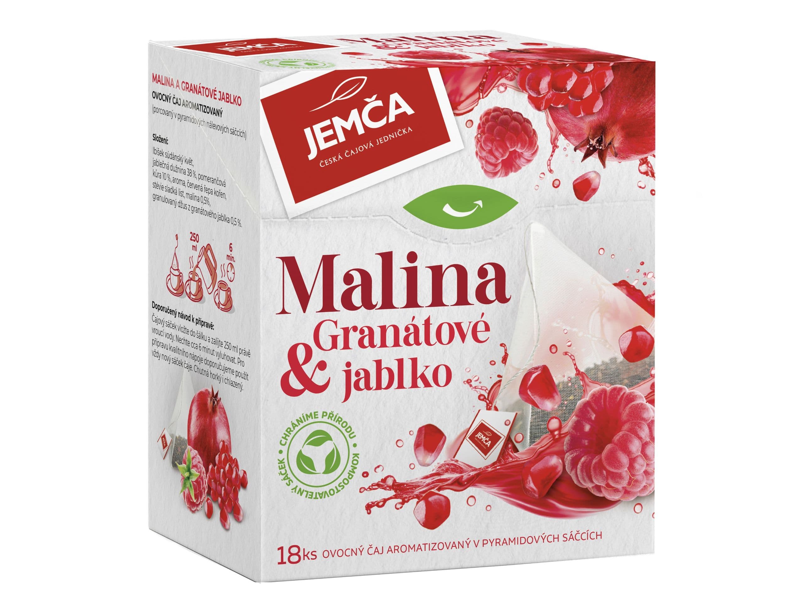 Jemča pyramida Malina a granátové jablko 36g